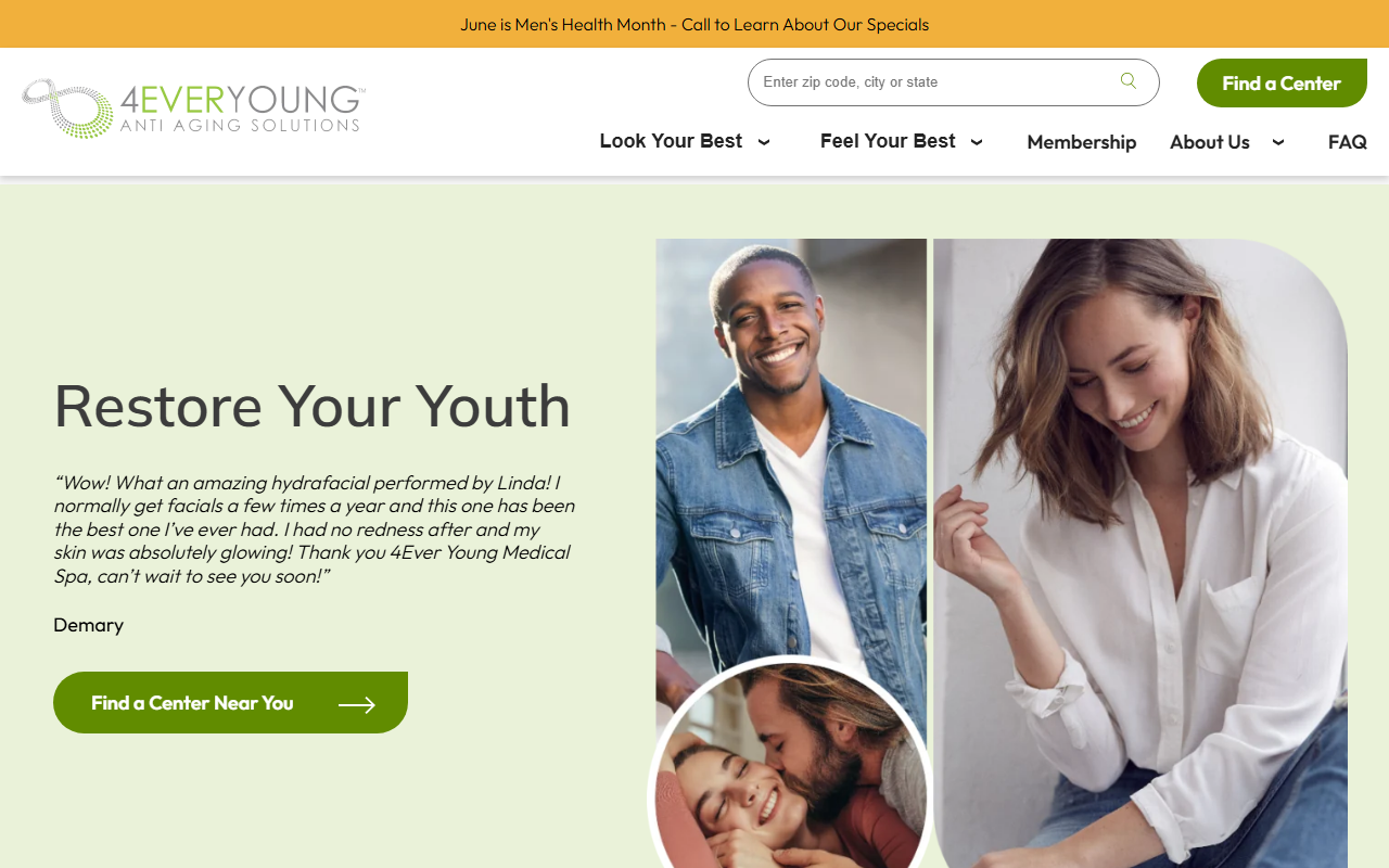 4Ever Young Med Spa — 4Ever Young Med Spa & Wellness Center - Fort Myers website homepage (Fort Myers, FL plastic & cosmetic surgery)