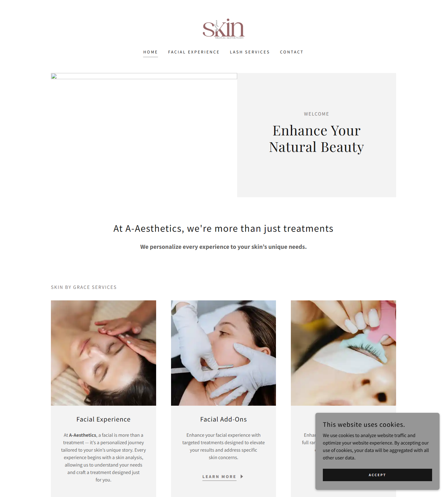 A -Esthetics — A -Esthetics website homepage (Estero, FL plastic & cosmetic surgery)