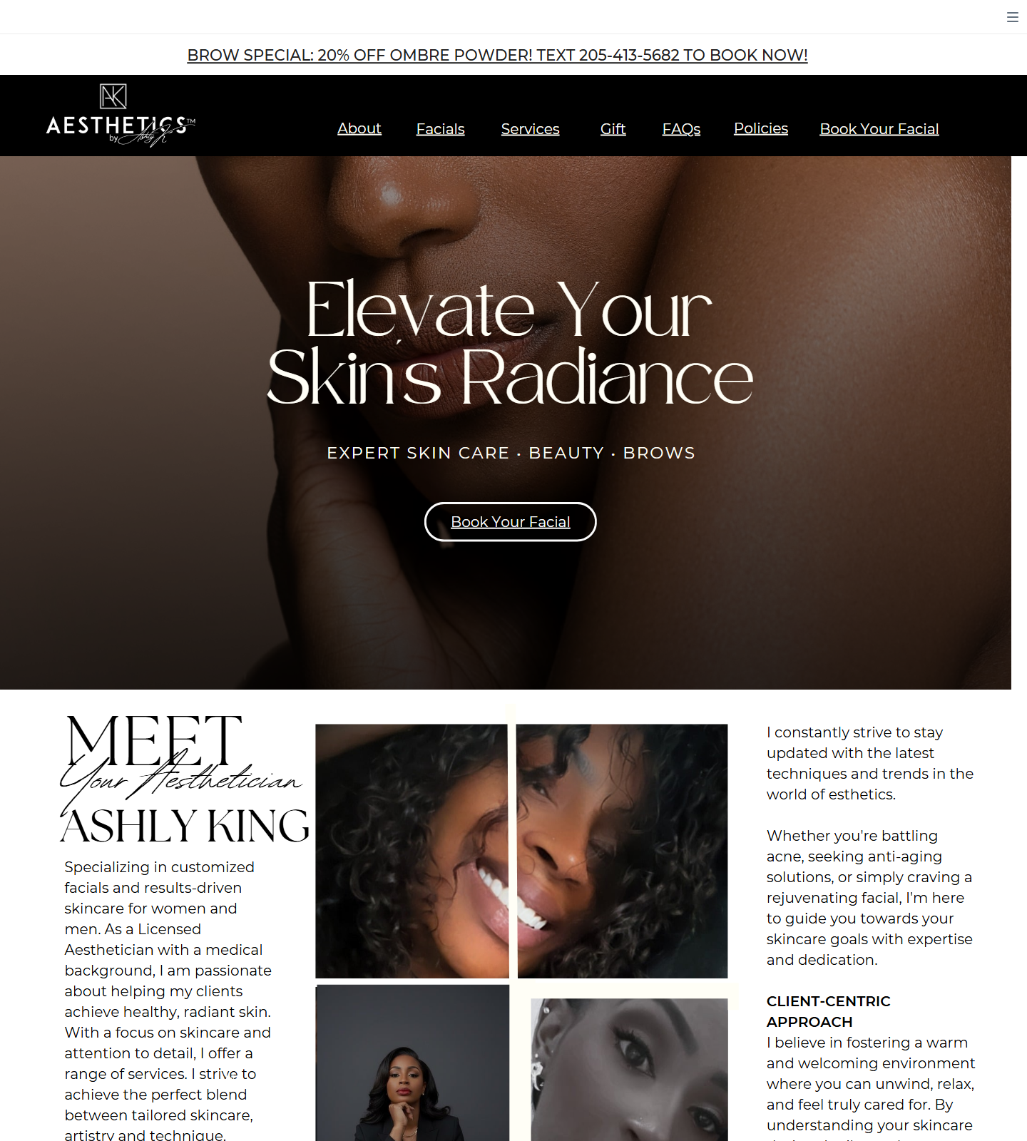 AESTHETICS by AshlyK™ — AESTHETICS by AshlyK™ website homepage (Hoover, AL)