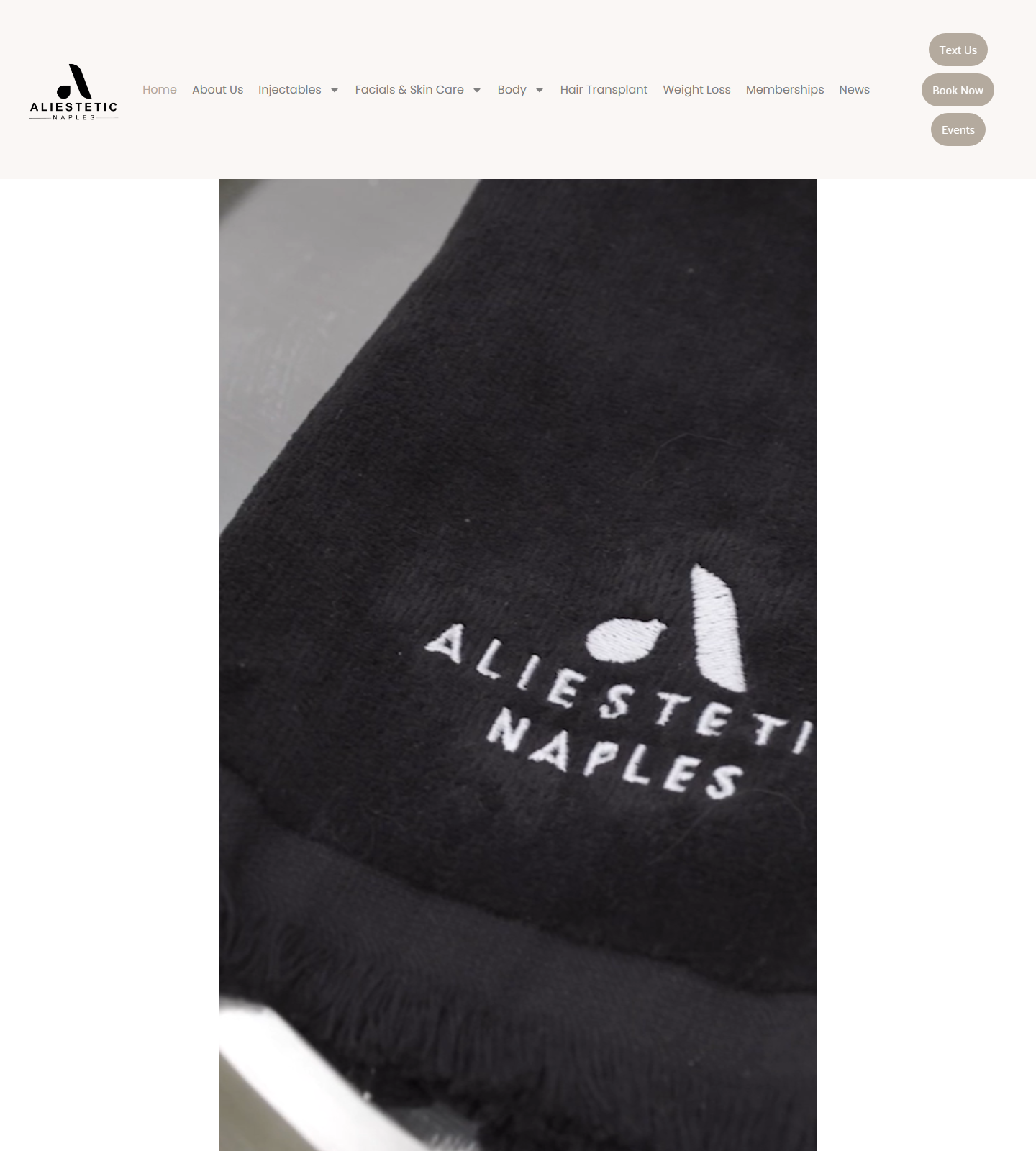 Aliestetic Naples — Aliestetic Naples website homepage (Naples, FL plastic & cosmetic surgery)