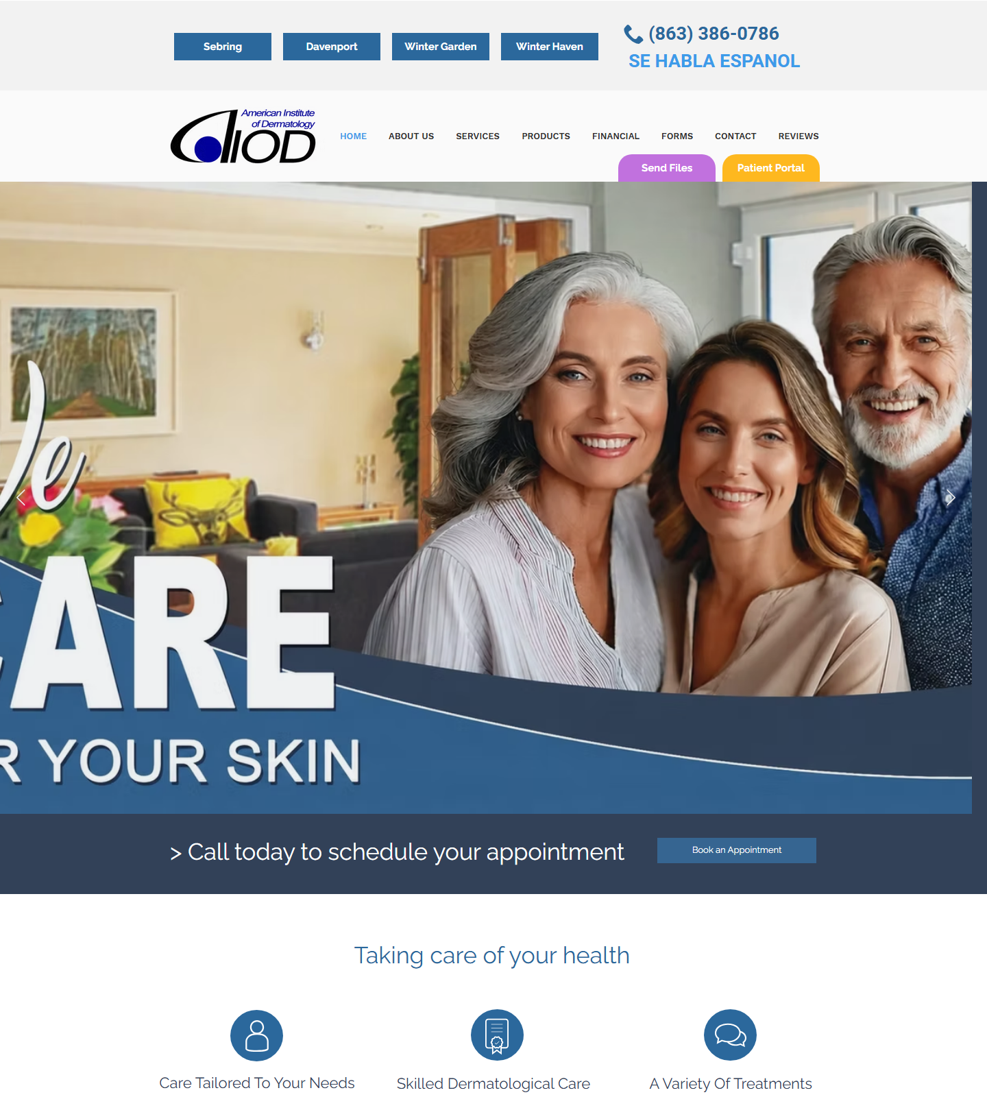 American Institute of Dermatology, P.A. - Winter Garden — American Institute of Dermatology, P.A. - Winter Garden website homepage (Winter Garden, FL)