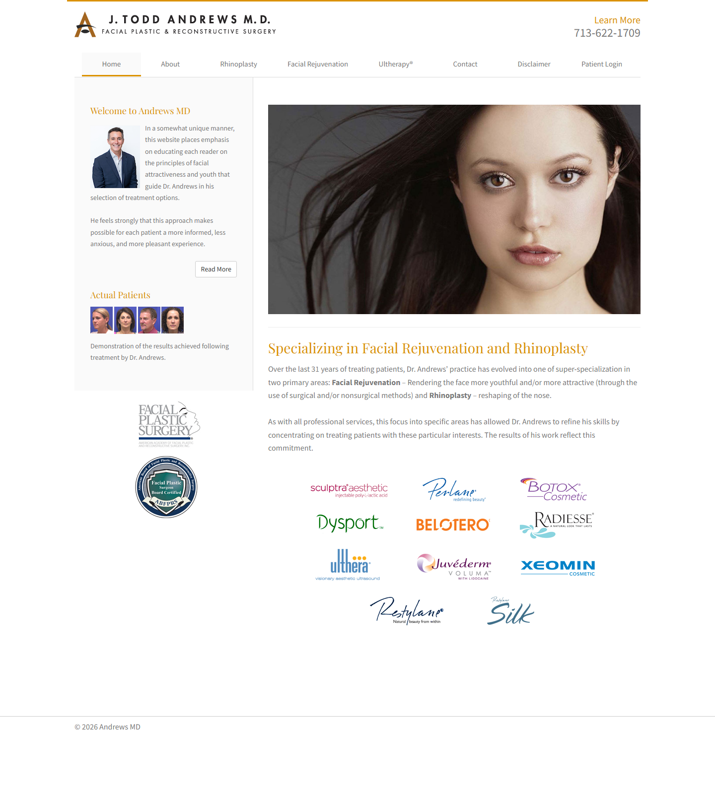 Andrews J Todd MD — Andrews J Todd MD website homepage (Houston, TX plastic & cosmetic surgery)