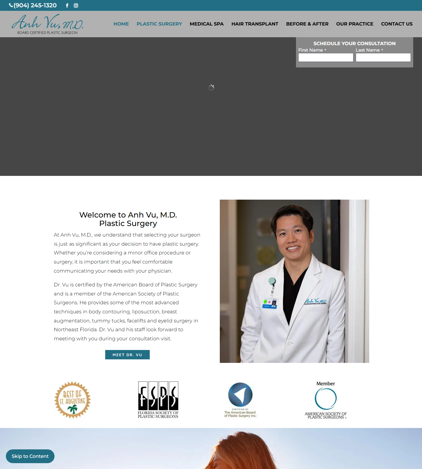 Anh Vu, MD — Anh Vu, MD website homepage (St. Augustine, FL)