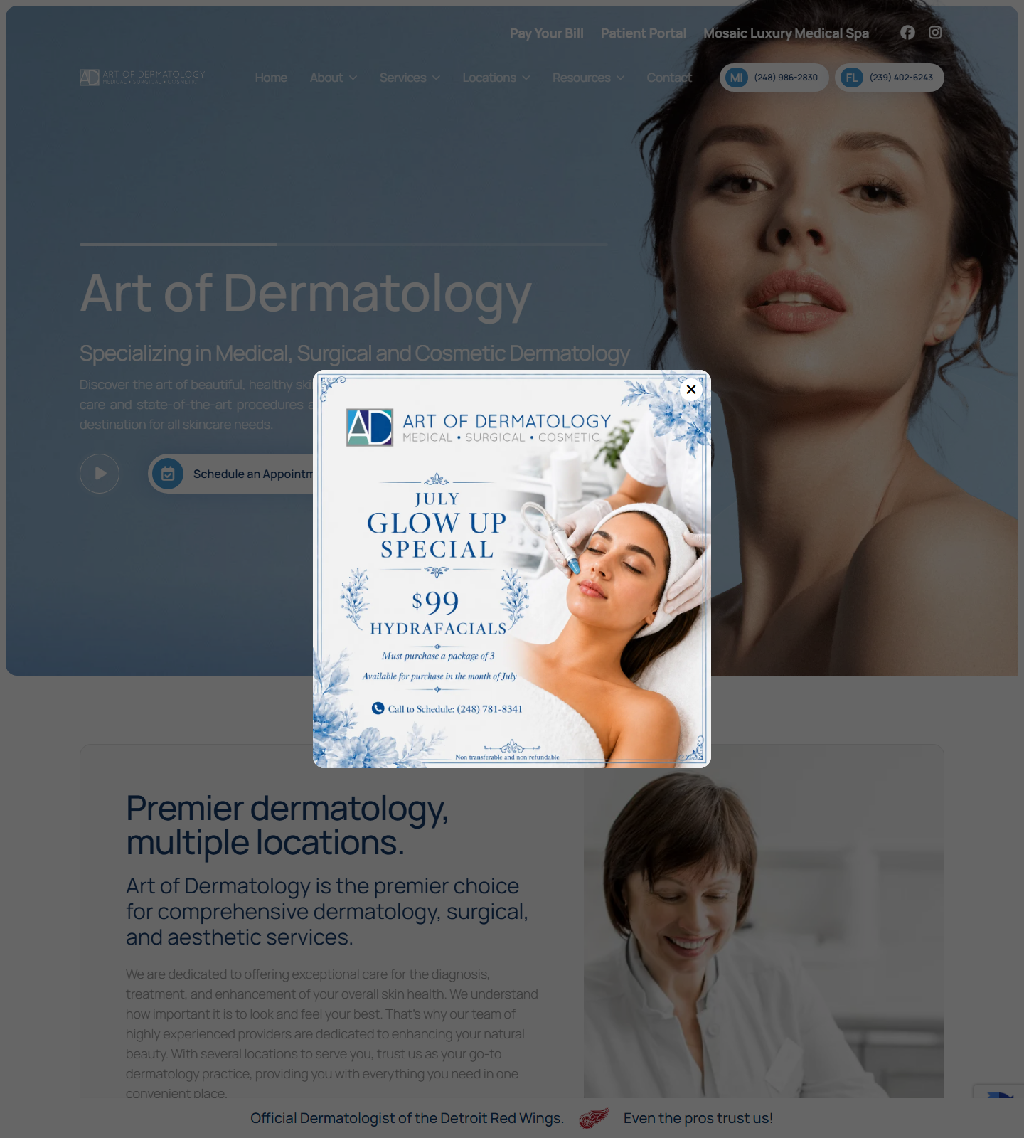 Art of Dermatology - Winter Park, Orlando — Art of Dermatology - Winter Park, Orlando website homepage (Winter Park, FL)