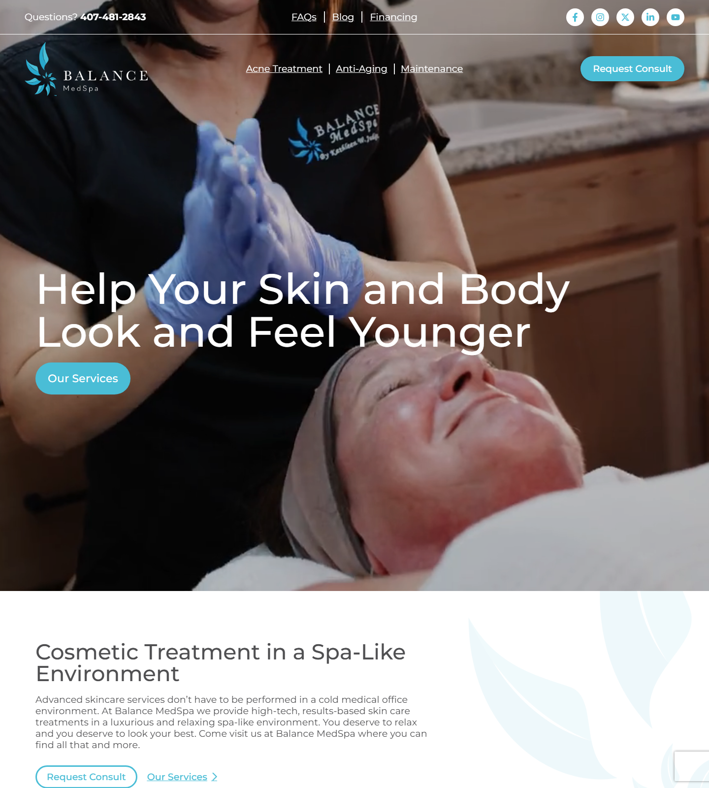 Balance MedSpa by Kathleen W. Judge, MD — Balance MedSpa by Kathleen W. Judge, MD website homepage (Orlando, FL)