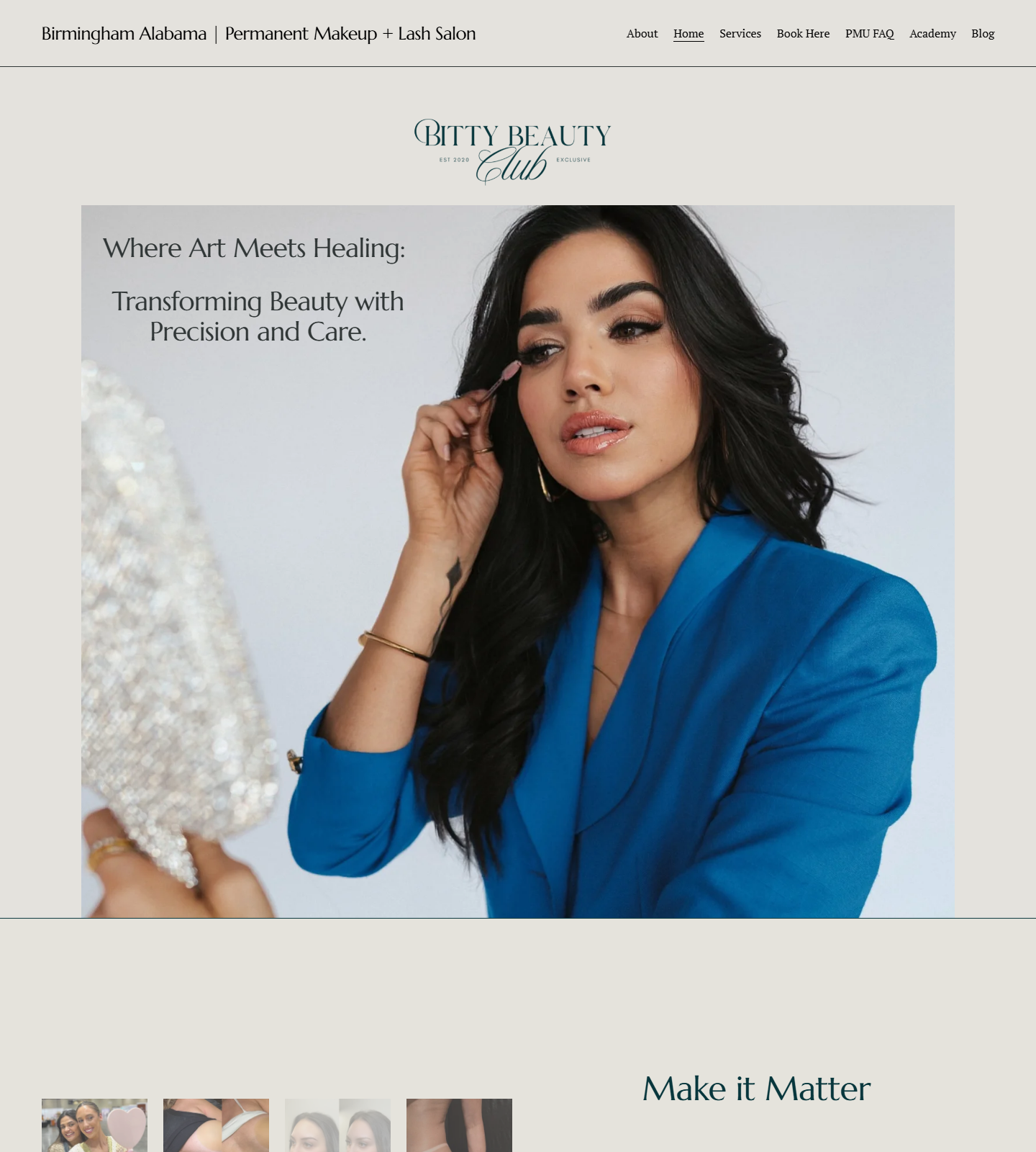 Bitty Beauty Studio — Bitty Beauty Studio website homepage (Birmingham, AL)