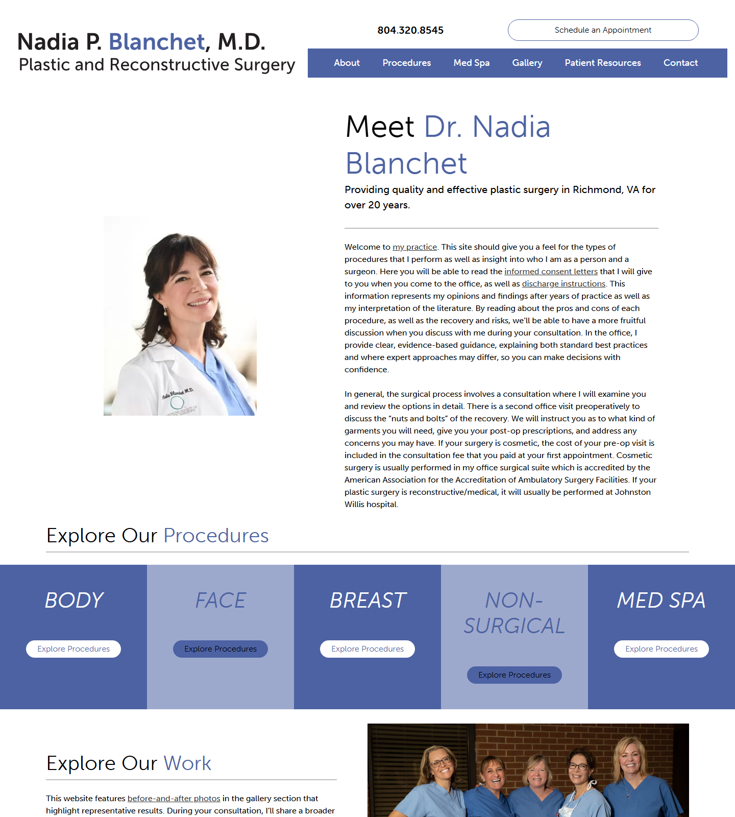 Blanchet Nadia P MD — Blanchet Nadia P MD website homepage (Richmond, VA)