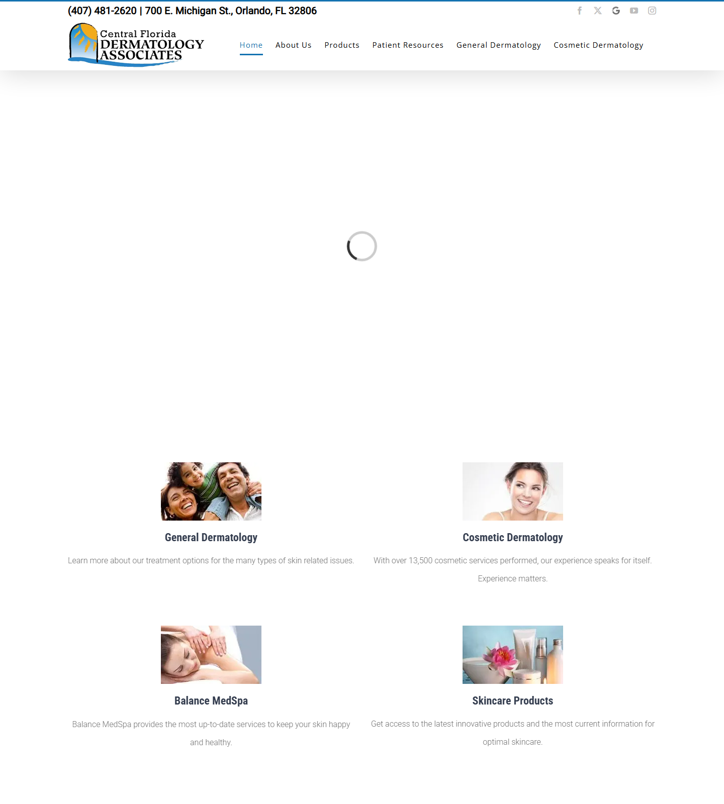 Central Florida Dermatology Associates — Central Florida Dermatology Associates: Dr. Kathleen W. Judge, MD website homepage (Orlando, FL)