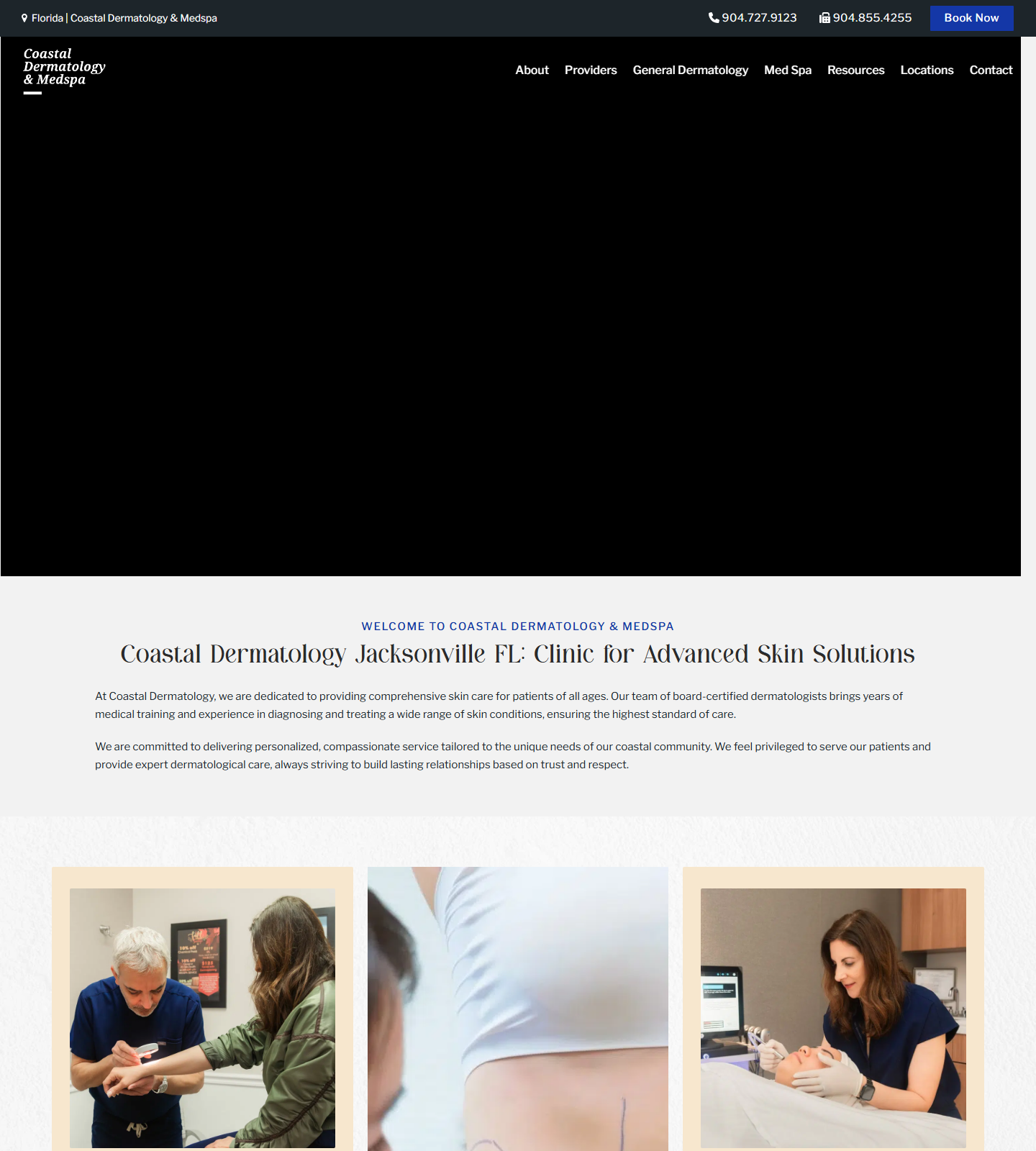Coastal Dermatology & Medspa — Coastal Dermatology & Medspa website homepage (Jacksonville, FL)
