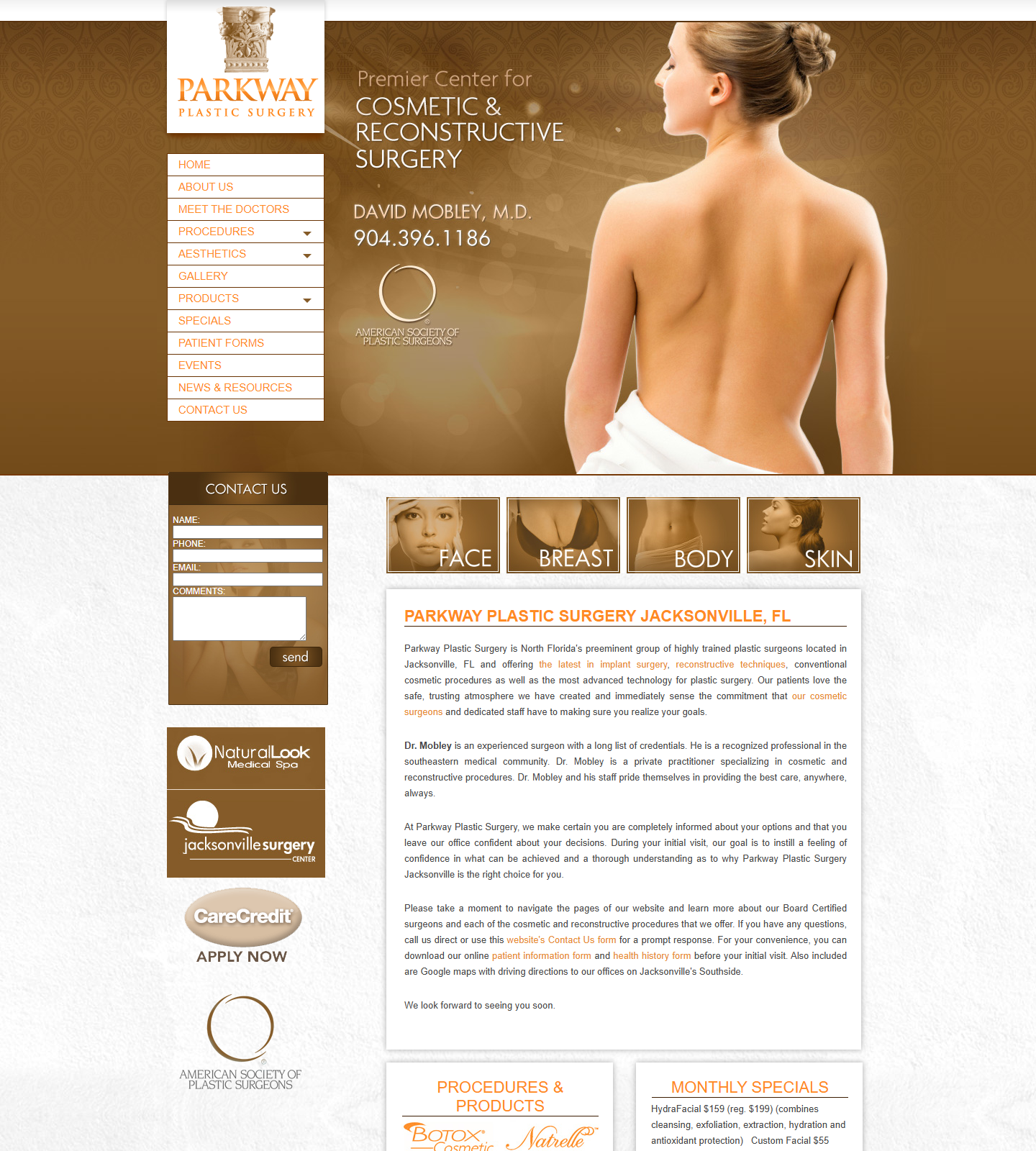 David Mobley MD PA — David Mobley MD PA website homepage (Jacksonville, FL)