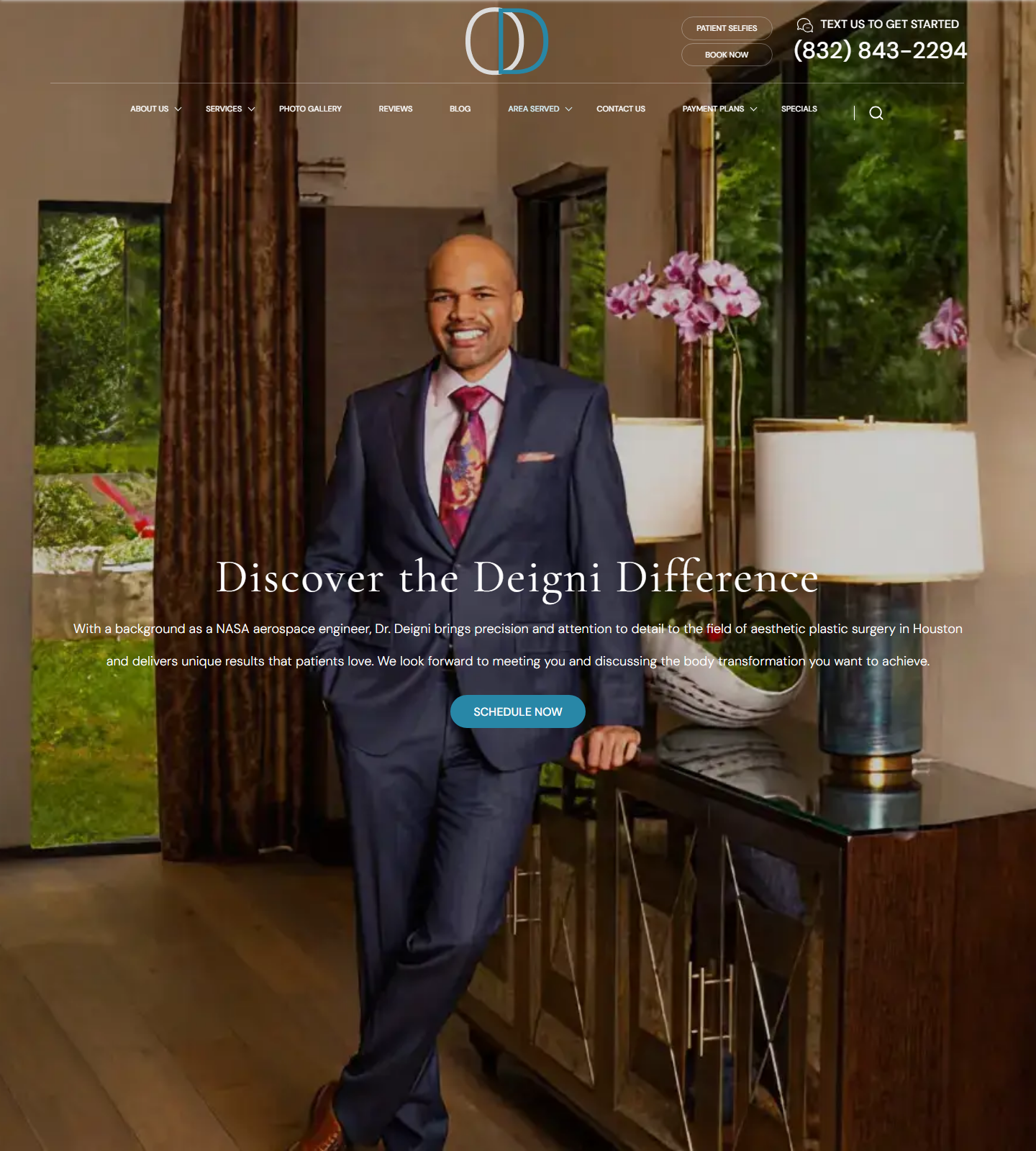 Deigni Plastic Surgery — Deigni Plastic Surgery website homepage (Houston, TX plastic & cosmetic surgery)