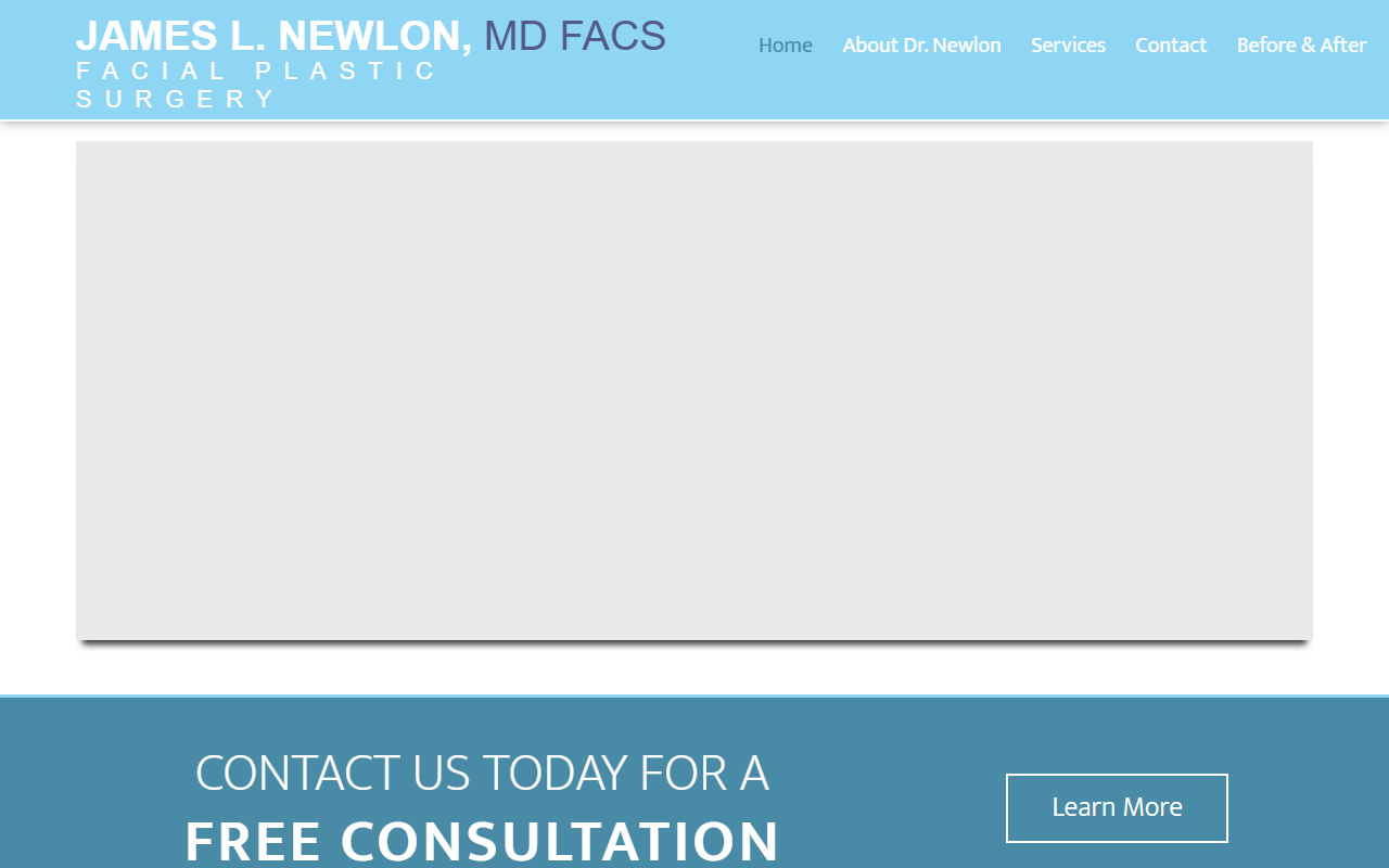 Dr. James L. Newlon — James L. Newlon, MD, FACS - Facial Plastic Surgery website homepage (Fort Myers, FL plastic & cosmetic surgery)