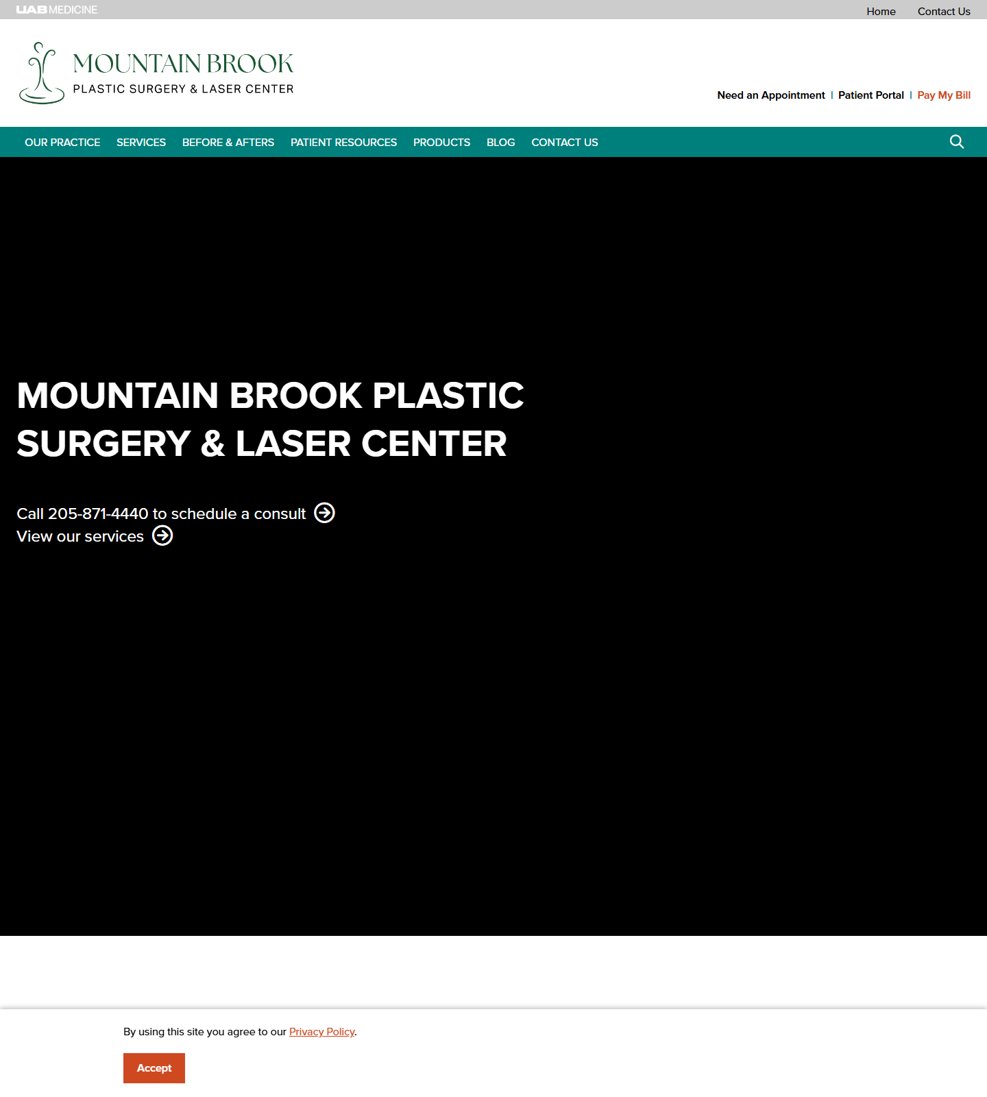 Dr. Brad Denney, MD, FACS — Dr. Brad Denney, MD, FACS website homepage (Mountain Brook, AL)
