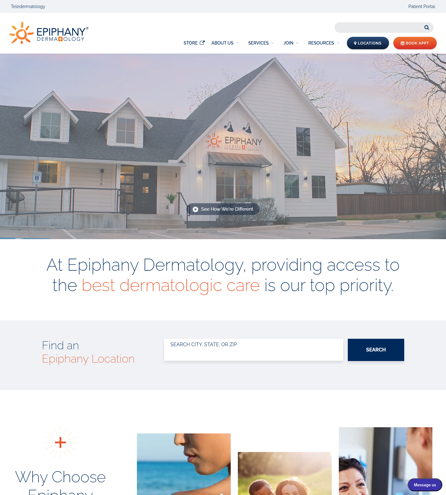 Epiphany Dermatology — Epiphany Dermatology website homepage (Midlothian, VA)