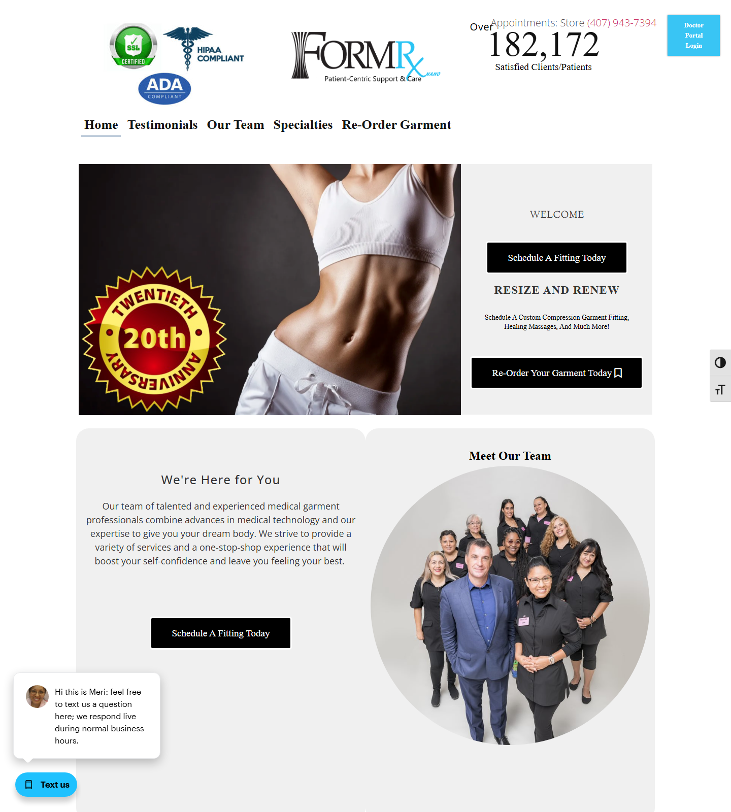 FEMINE/FormRx — FEMINE/FormRx website homepage (Kissimmee, FL)
