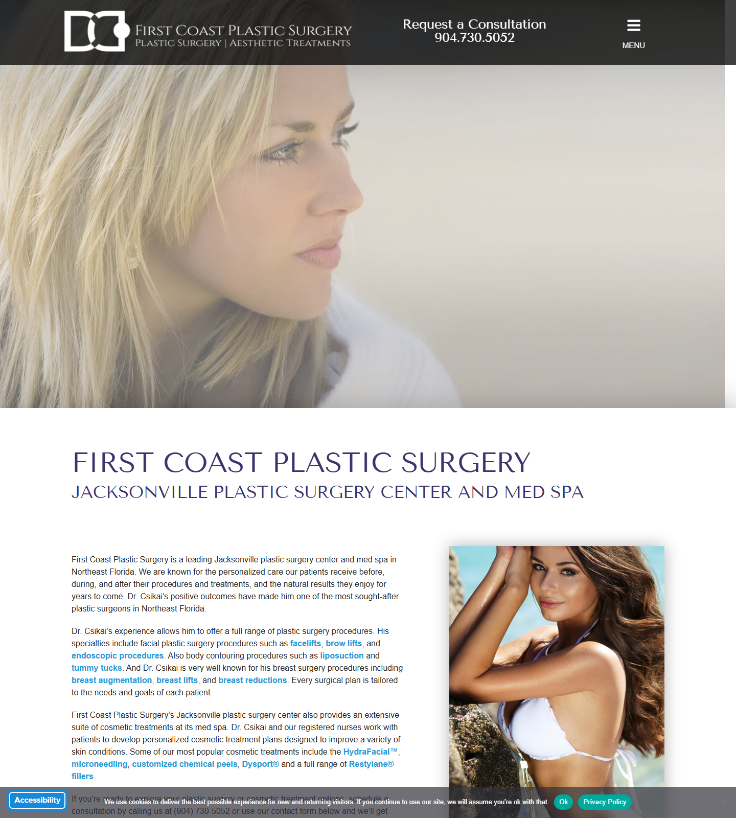 First Coast Plastic Surgery — First Coast Plastic Surgery: David N. Csikai, MD website homepage (Jacksonville, FL)