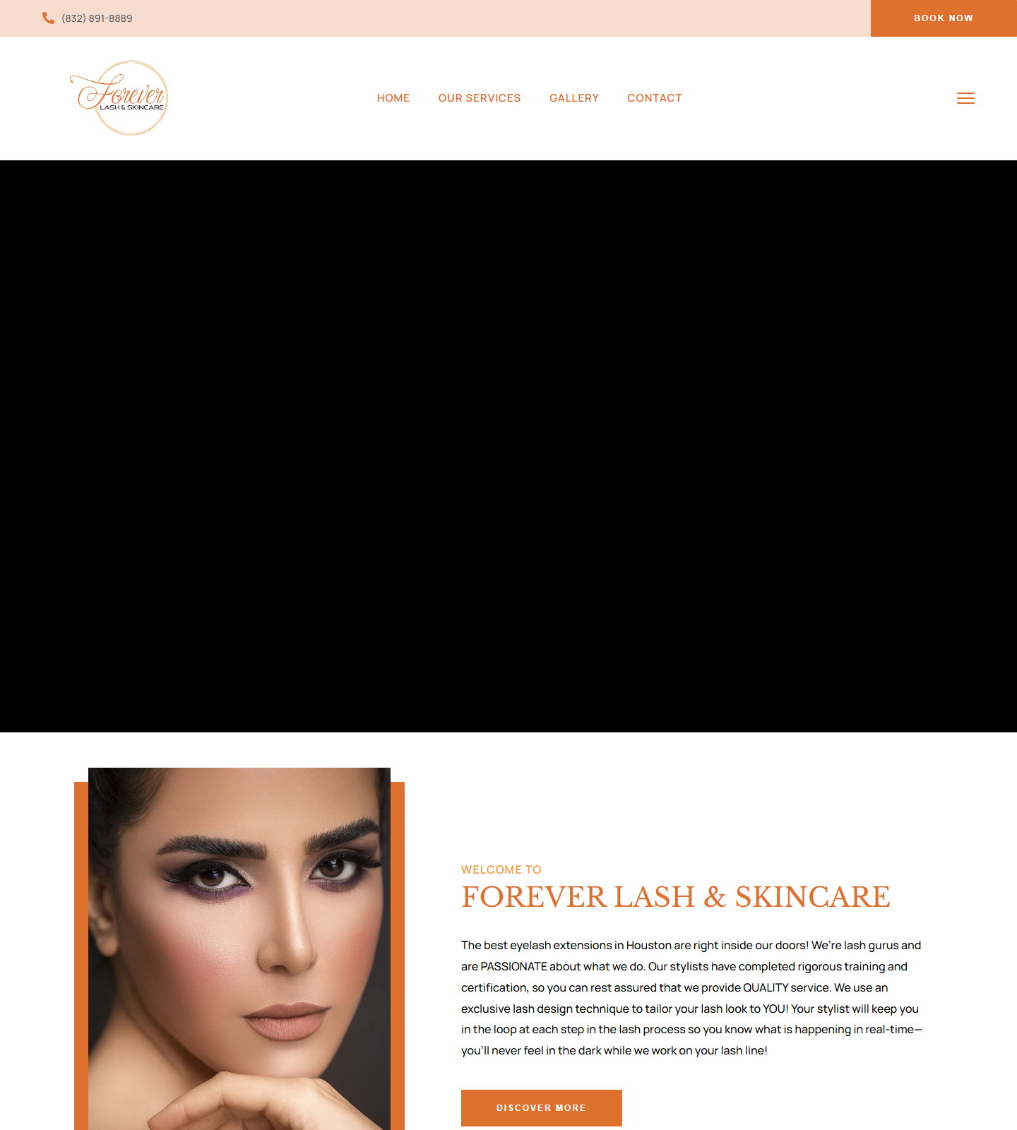 FOREVER LASH & SKINCARE — FOREVER LASH & SKINCARE website homepage (Houston, TX plastic & cosmetic surgery)