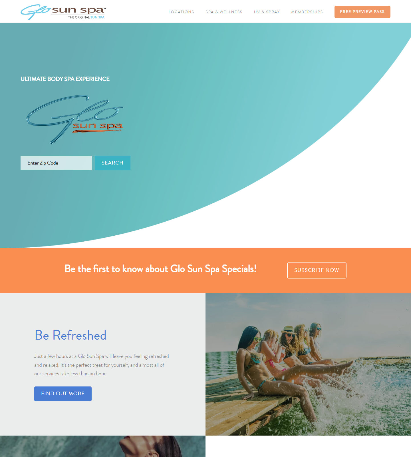 Glo Sun Spa - Spring Cypress — Glo Sun Spa - Spring Cypress website homepage (Spring, TX plastic & cosmetic surgery)