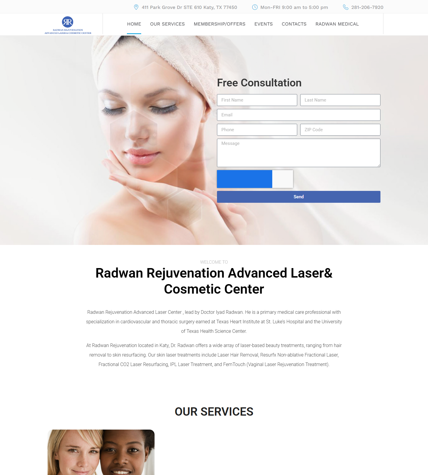 Grandeur Med Spa — Grandeur Med Spa website homepage (Katy, TX plastic & cosmetic surgery)