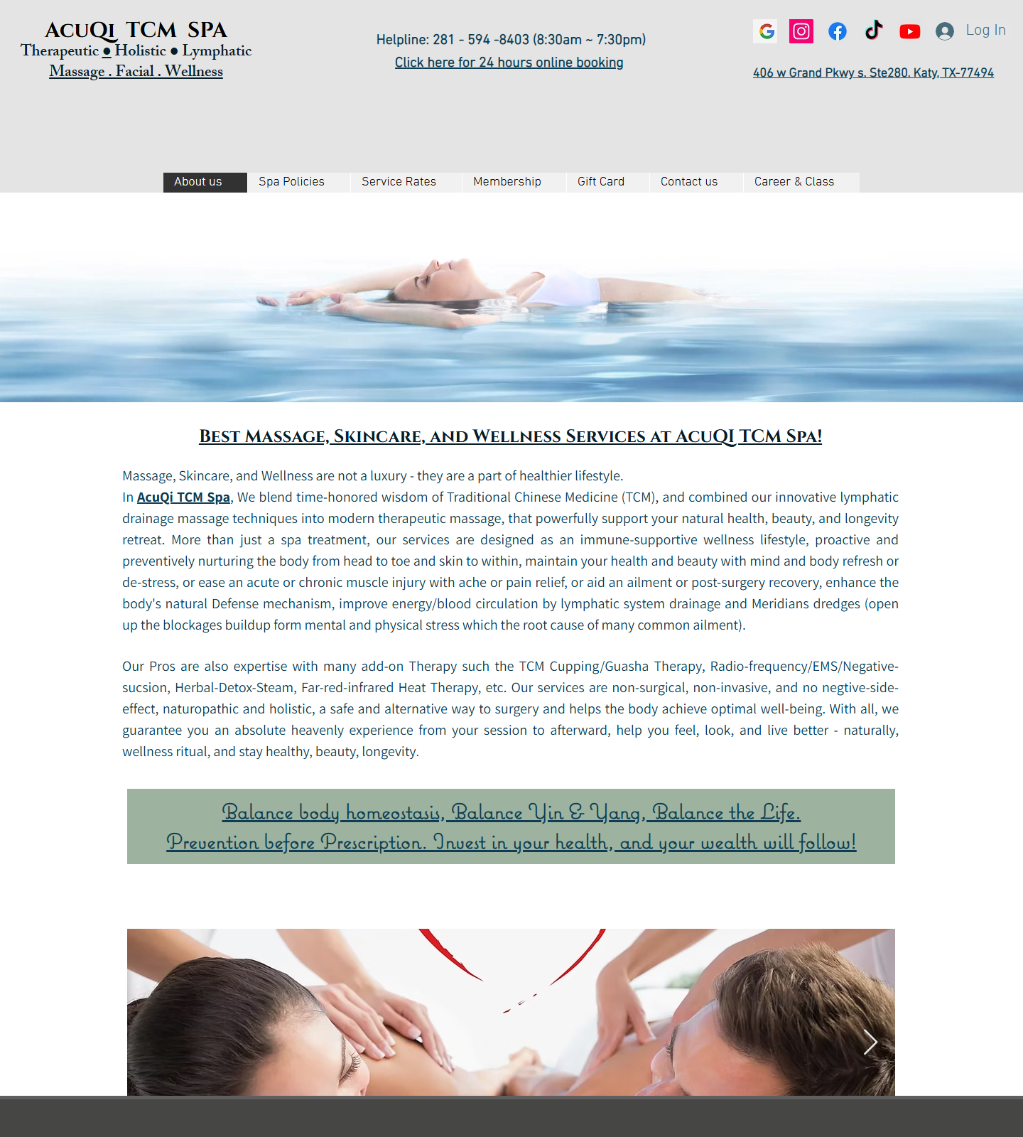 Holistique Healing Spa — Holistique Healing Spa website homepage (Katy, TX plastic & cosmetic surgery)