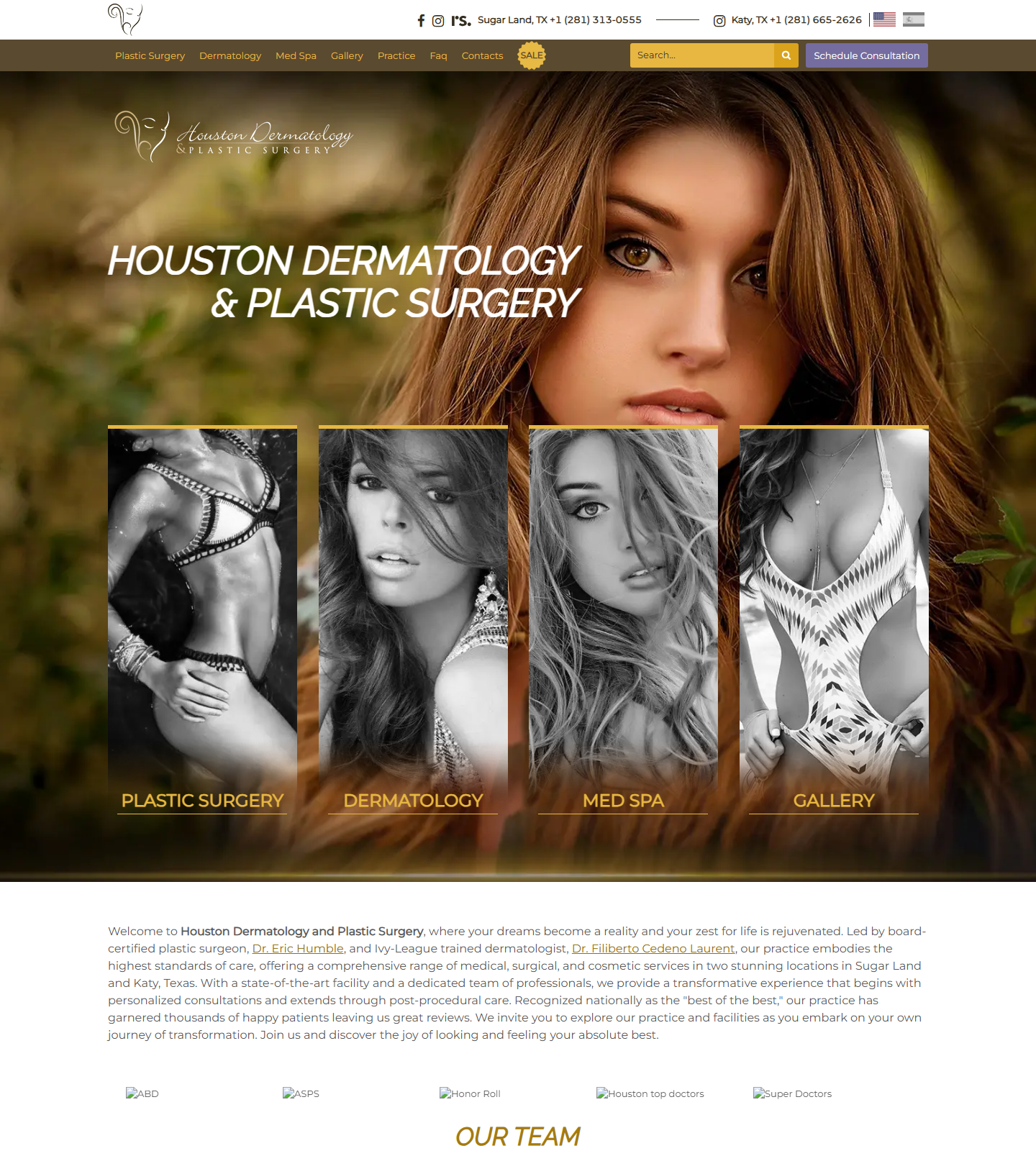 Houston Dermatology & Plastic Surgery Katy — Houston Dermatology & Plastic Surgery Katy website homepage (Katy, TX plastic & cosmetic surgery)
