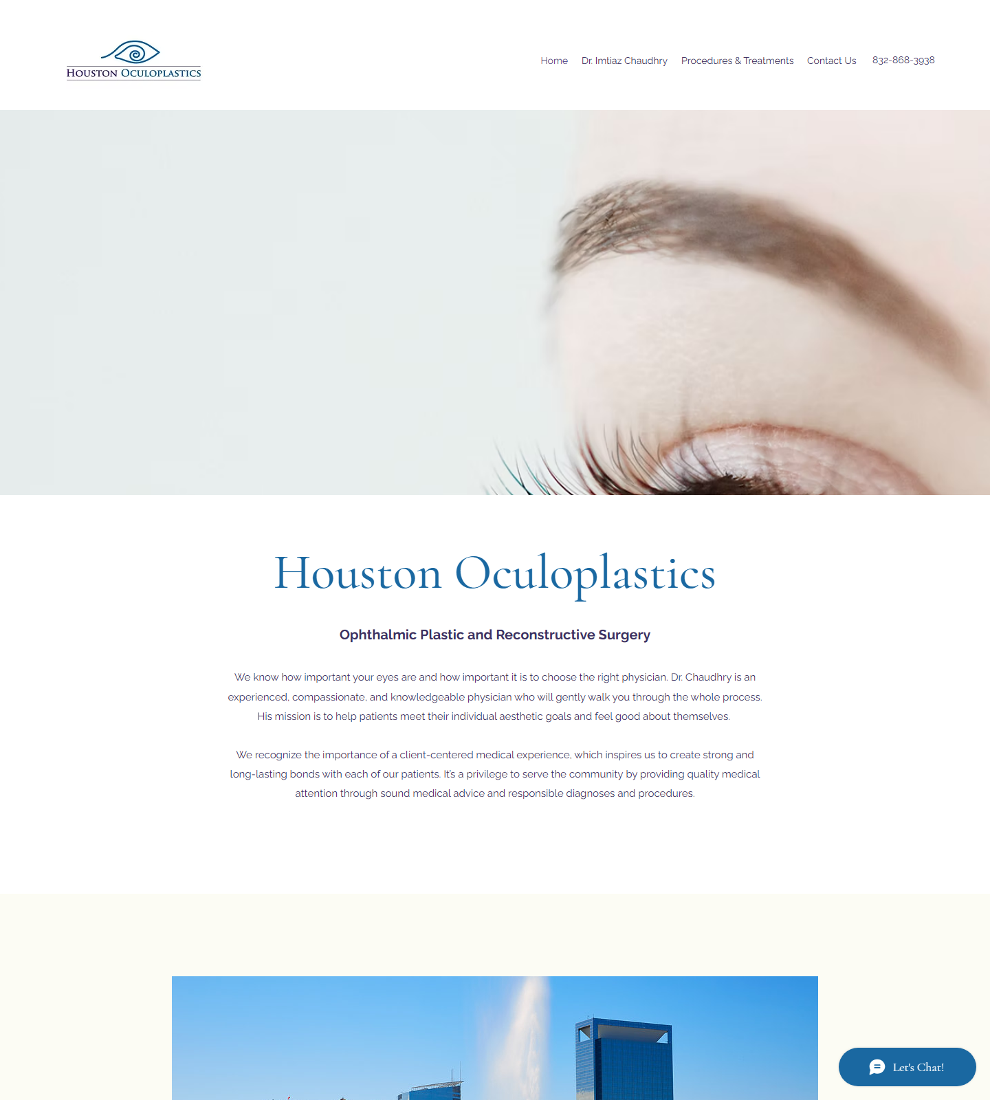 Houston Oculoplastics — Houston Oculoplastics website homepage (Houston, TX plastic & cosmetic surgery)