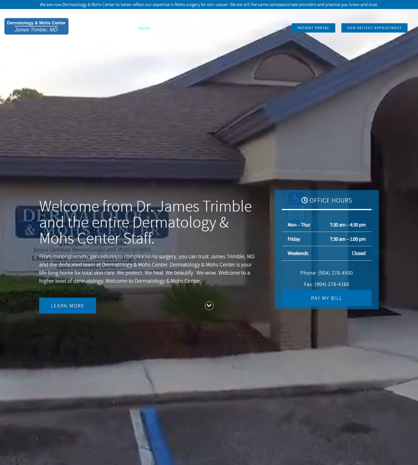 James Trimble MD (Dermatology & Mohs Center) — James Trimble MD (Dermatology & Mohs Center) website homepage (Orange Park, FL)