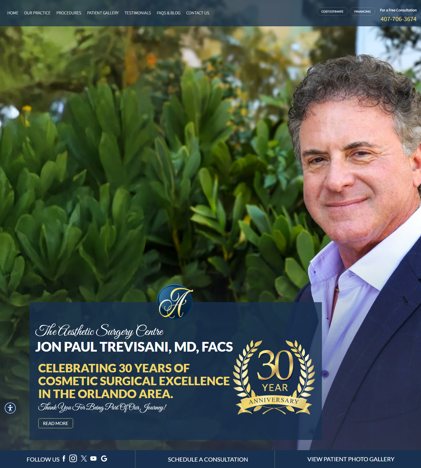 Jon Paul Trevisani, MD, FACS — Jon Paul Trevisani, MD, FACS website homepage (Maitland, FL)