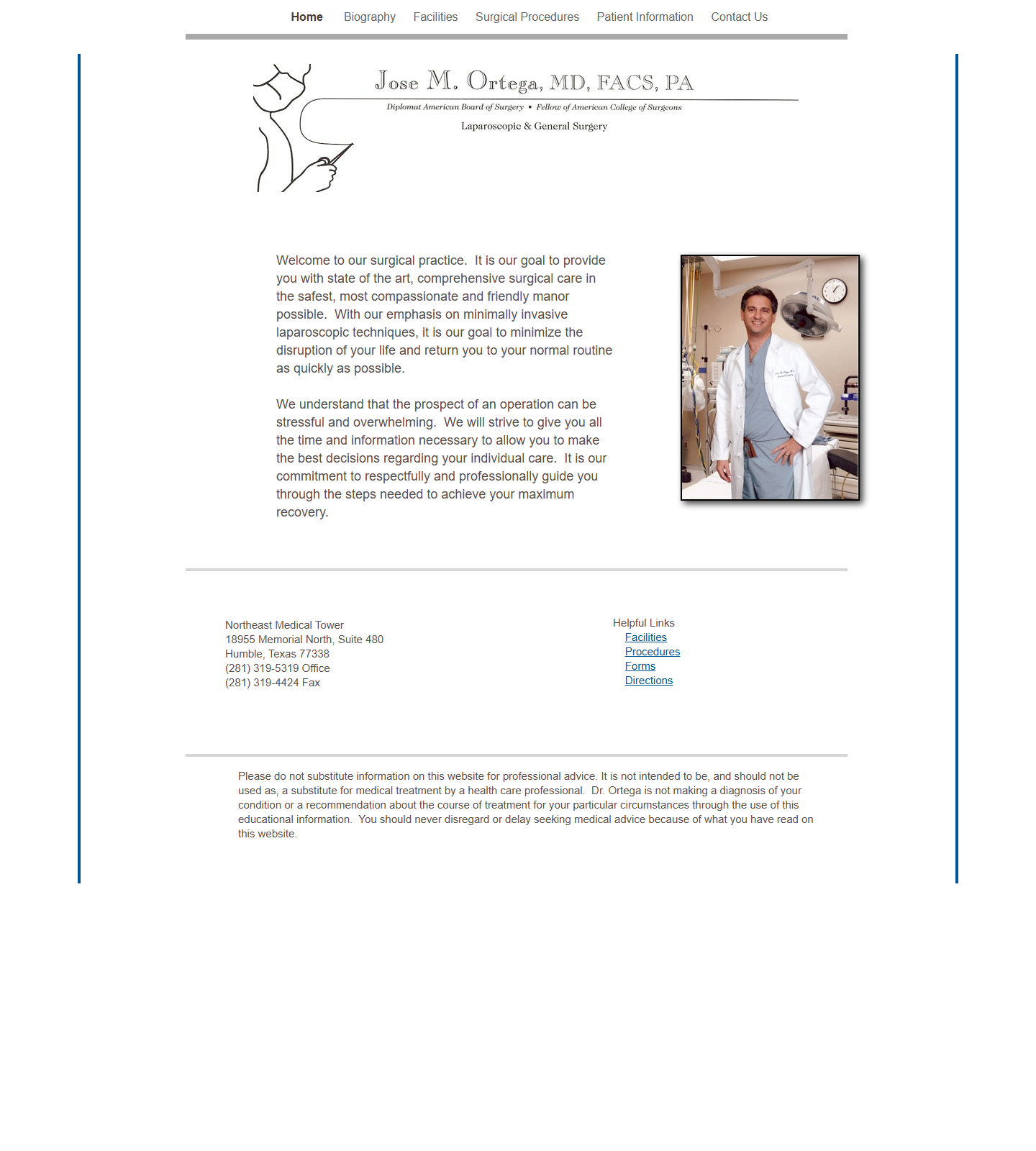 Jose M. Ortega MD — Jose M. Ortega MD website homepage (Humble, TX plastic & cosmetic surgery)