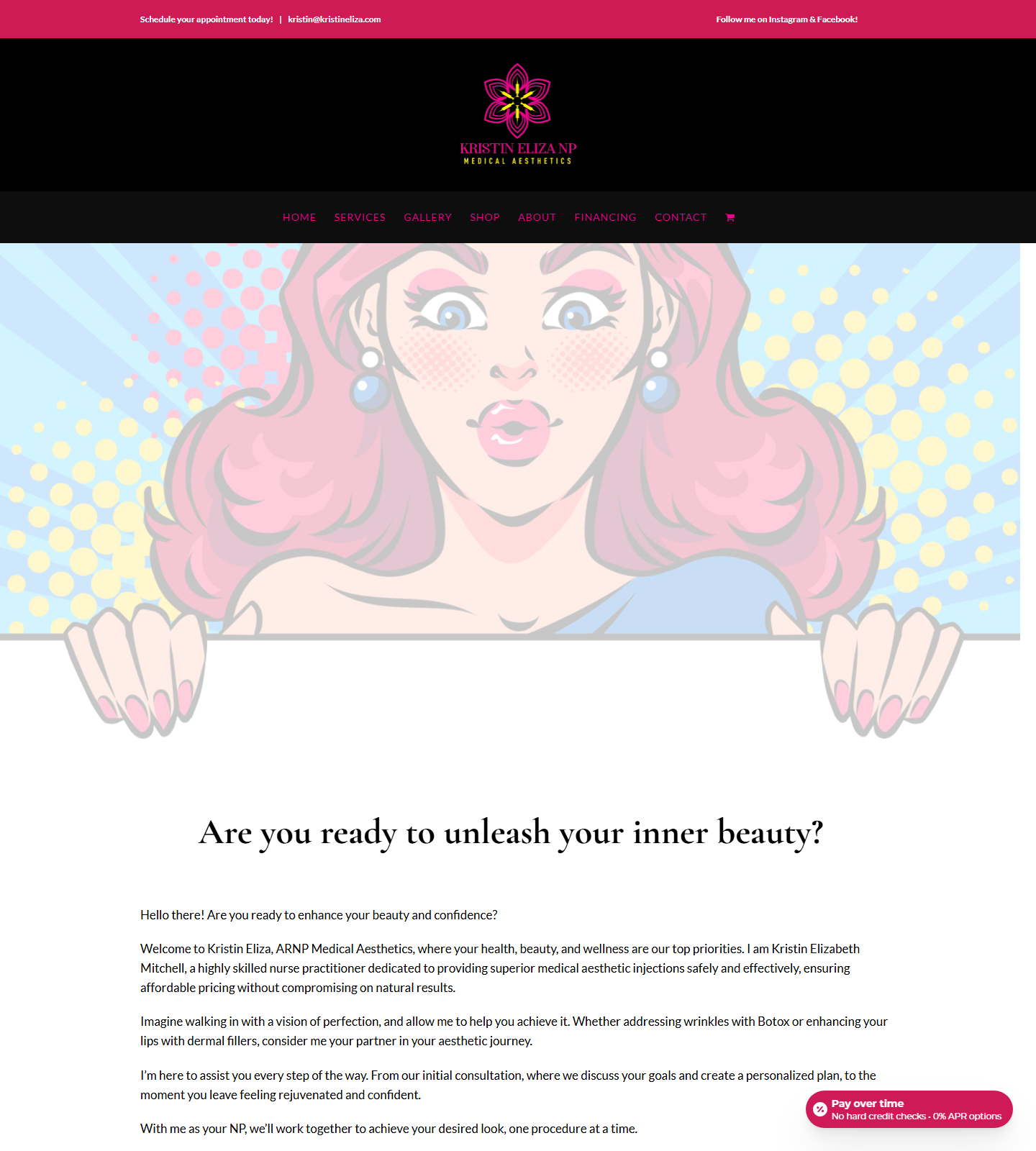 Kristin Eliza, NP Medical Aesthetics — Kristin Eliza, NP Medical Aesthetics website homepage (Port Charlotte, FL plastic & cosmetic surgery)