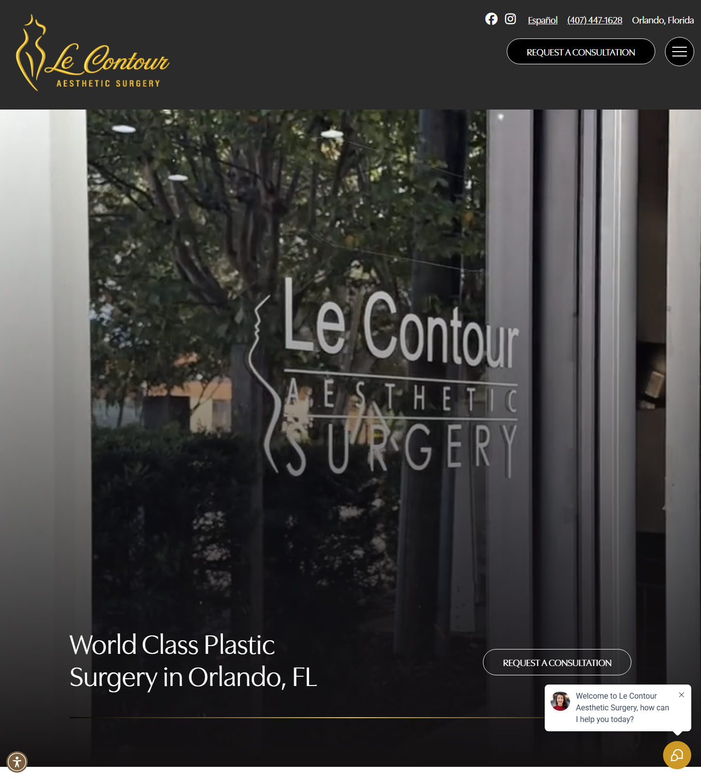 Le Contour Aesthetic Surgery - Dr. Jorge Gonzalez, Plastic Surgeon Orlando — Le Contour Aesthetic Surgery - Dr. Jorge Gonzalez, Plastic Surgeon Orlando website homepage (Orlando, FL)