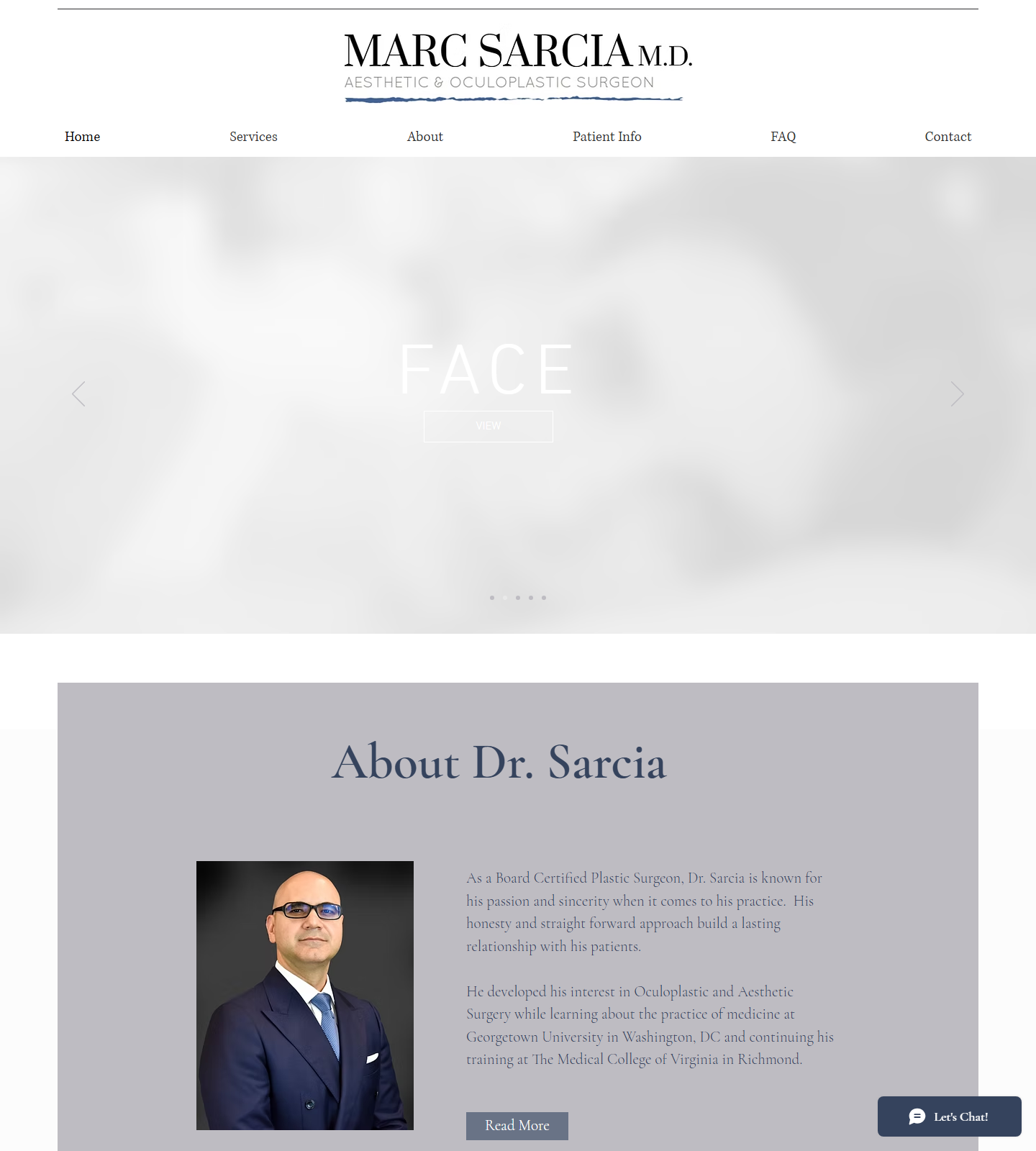 Marc Sarcia, MD — Marc Sarcia, MD website homepage (The Woodlands, TX plastic & cosmetic surgery)