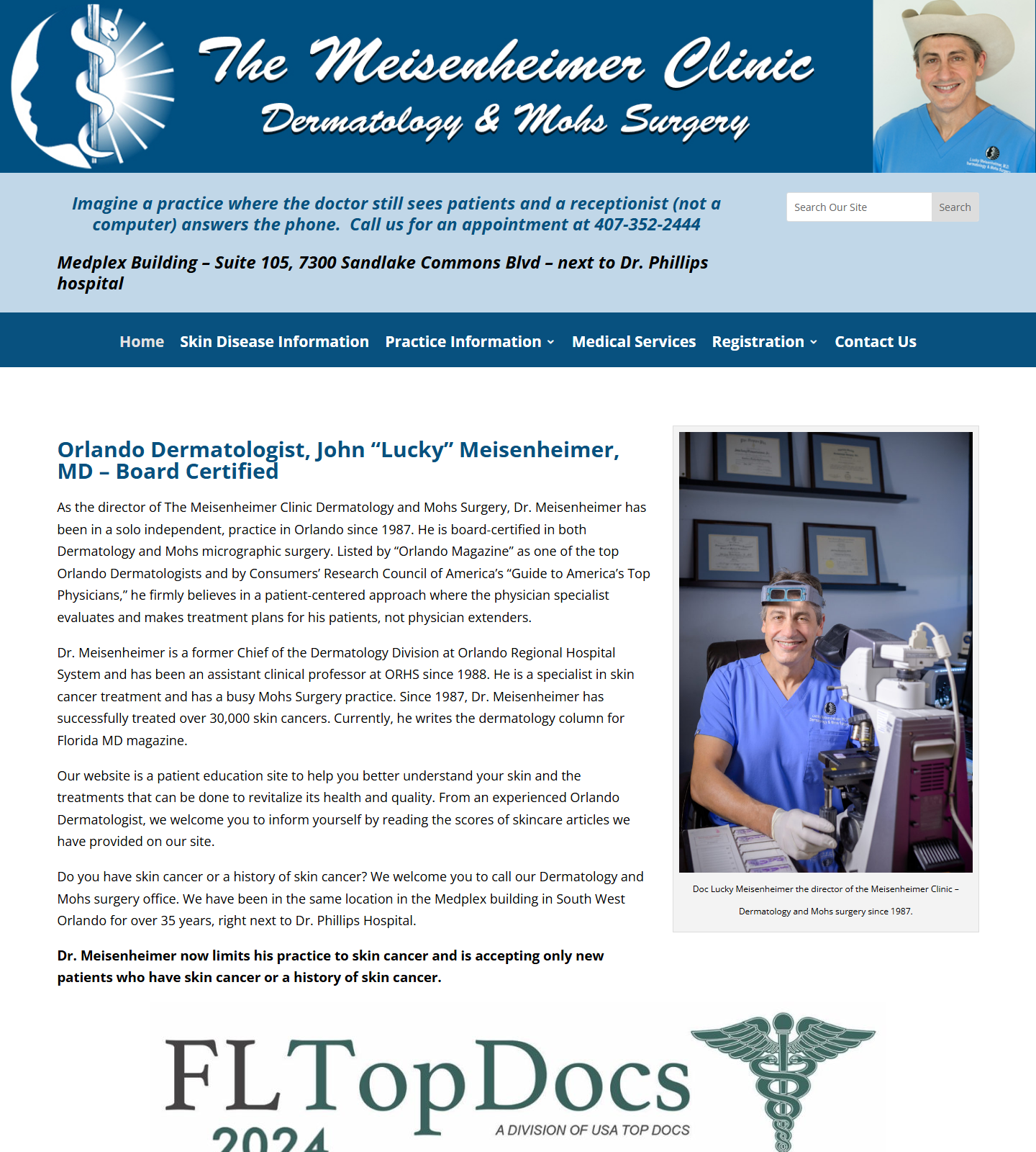 Meisenheimer John L MD — Meisenheimer John L MD website homepage (Orlando, FL)