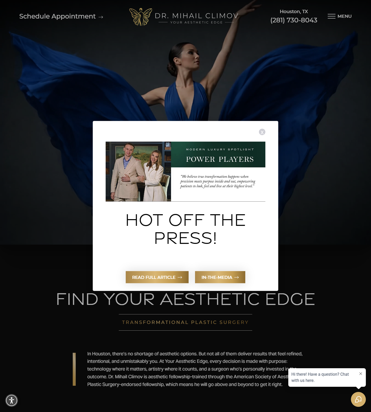 Mihail Climov, MD — Mihail Climov, MD website homepage (Houston, TX plastic & cosmetic surgery)