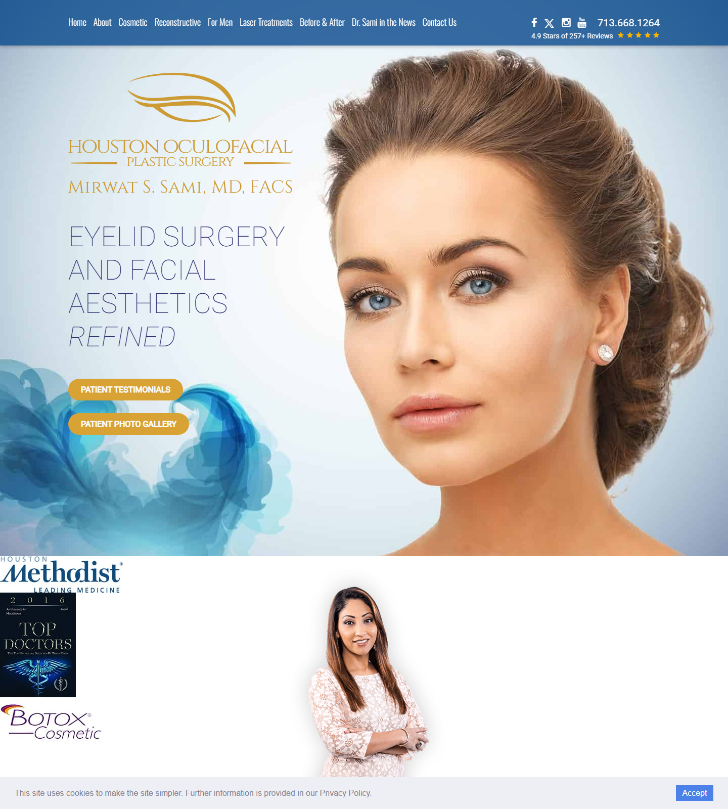 Mirwat S. Sami, MD — Mirwat S. Sami, MD website homepage (Bellaire, TX plastic & cosmetic surgery)