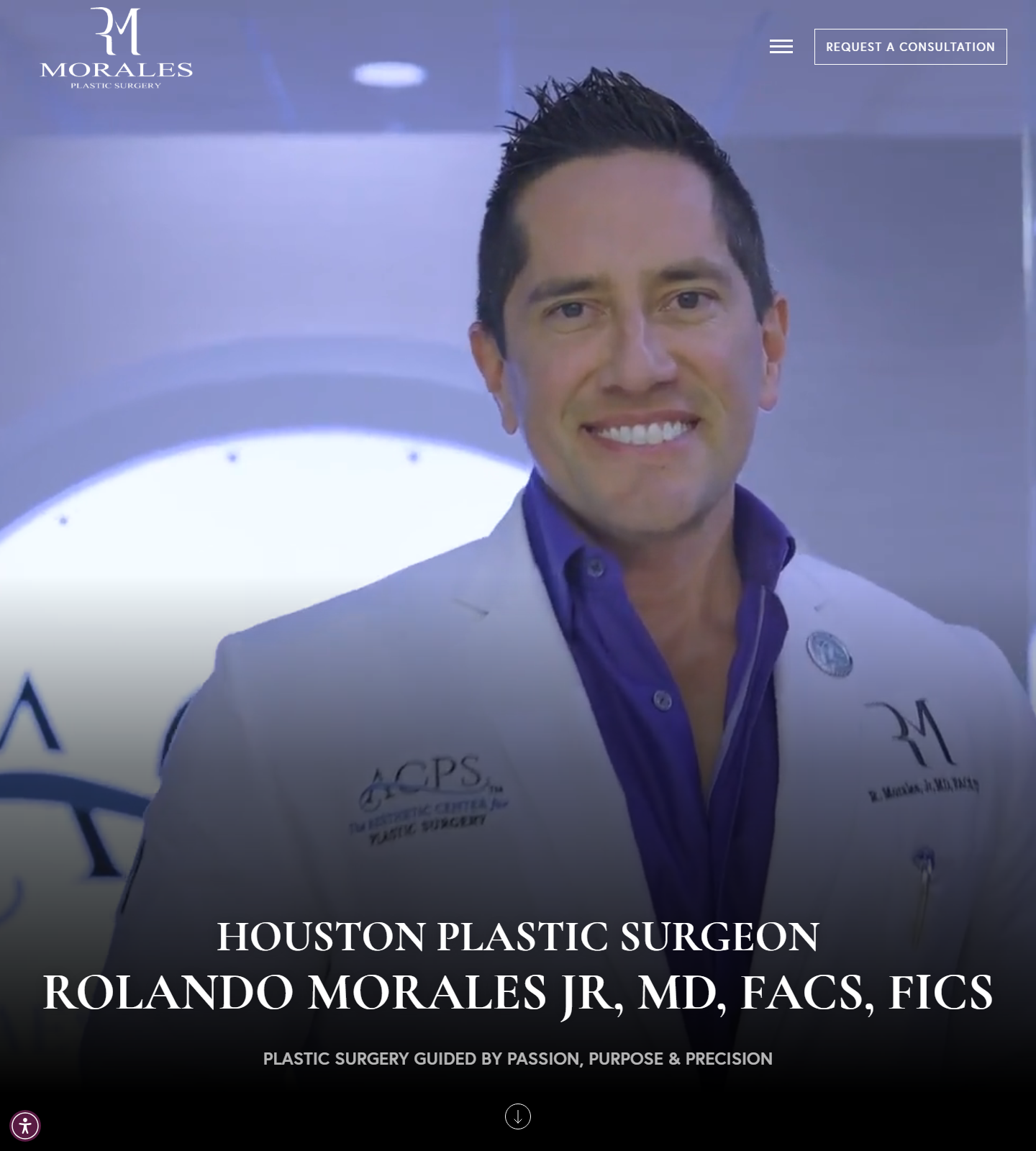 Morales Plastic Surgery — Morales Plastic Surgery website homepage (Houston, TX plastic & cosmetic surgery)