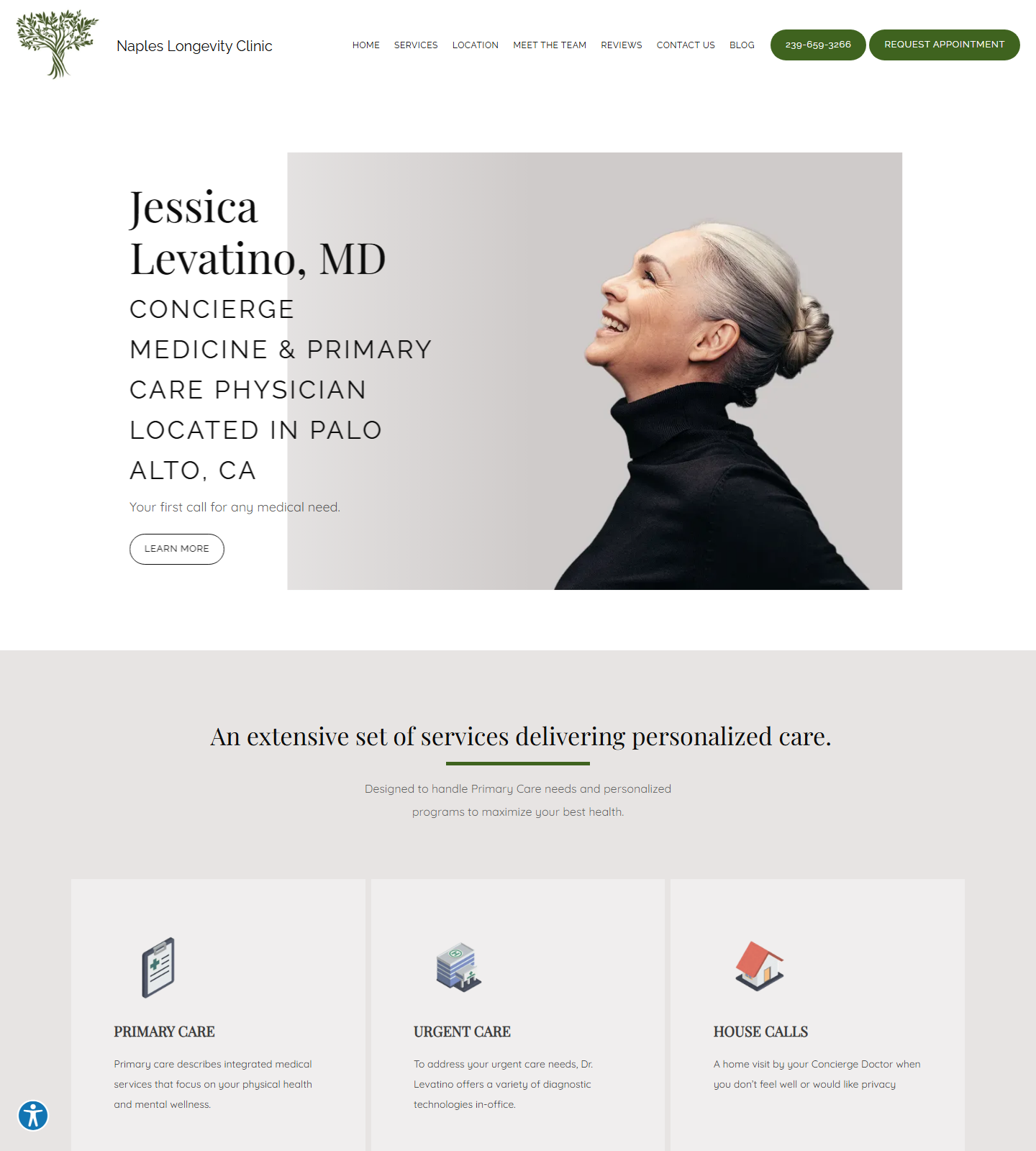 Naples Longevity Clinic — Naples Longevity Clinic website homepage (Bonita Springs, FL plastic & cosmetic surgery)