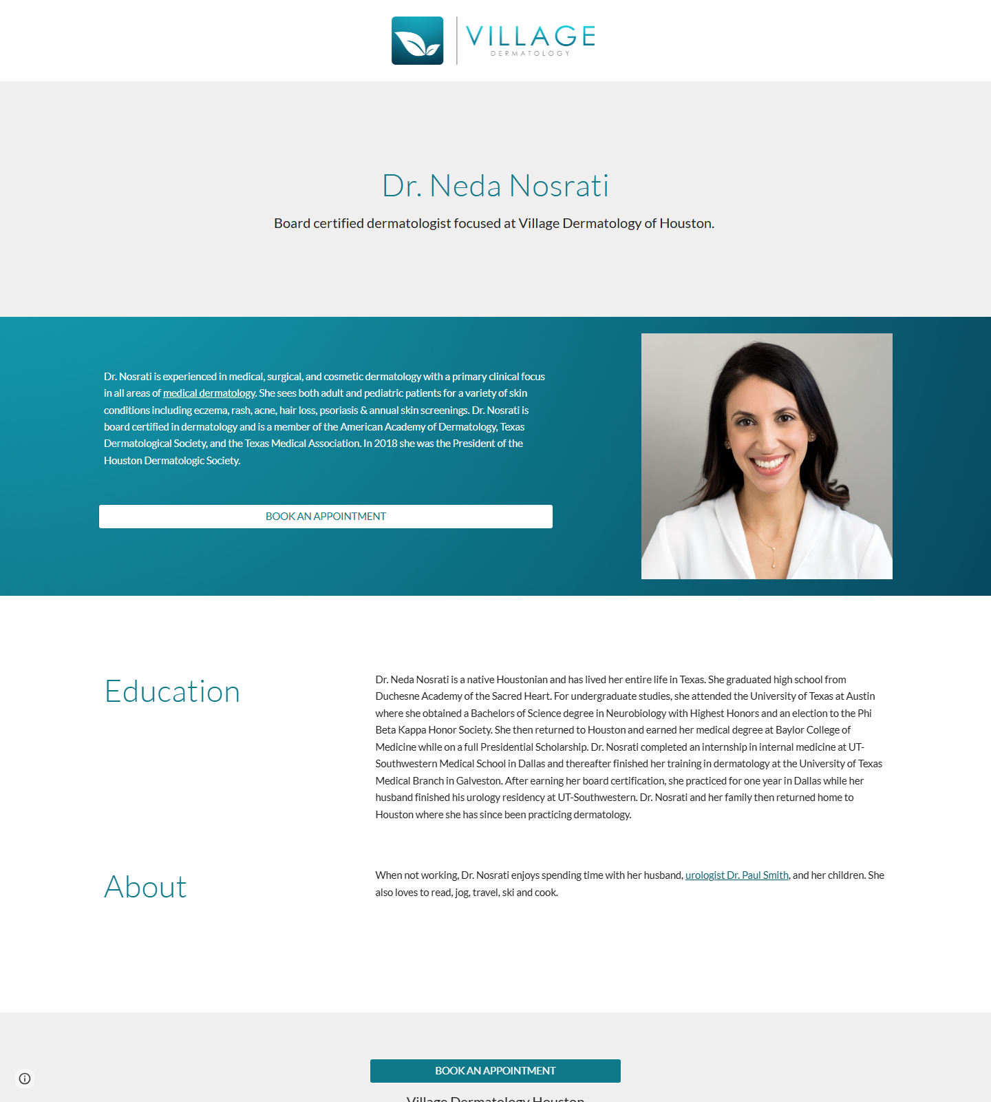 Neda Nosrati MD — Neda Nosrati MD website homepage (Houston, TX plastic & cosmetic surgery)