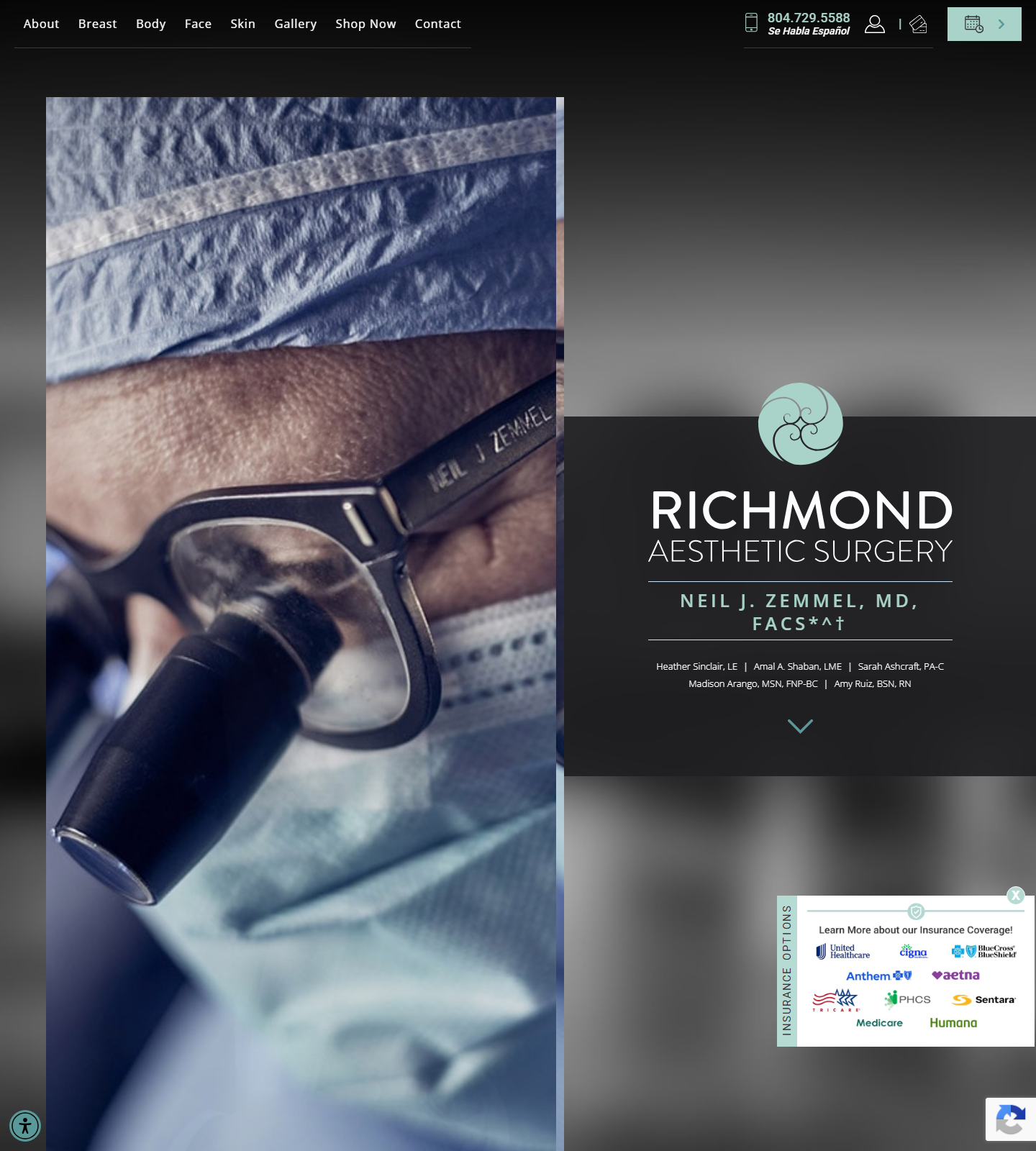 Neil J. Zemmel, MD, FACS — Neil J. Zemmel, MD, FACS website homepage (Richmond, VA)