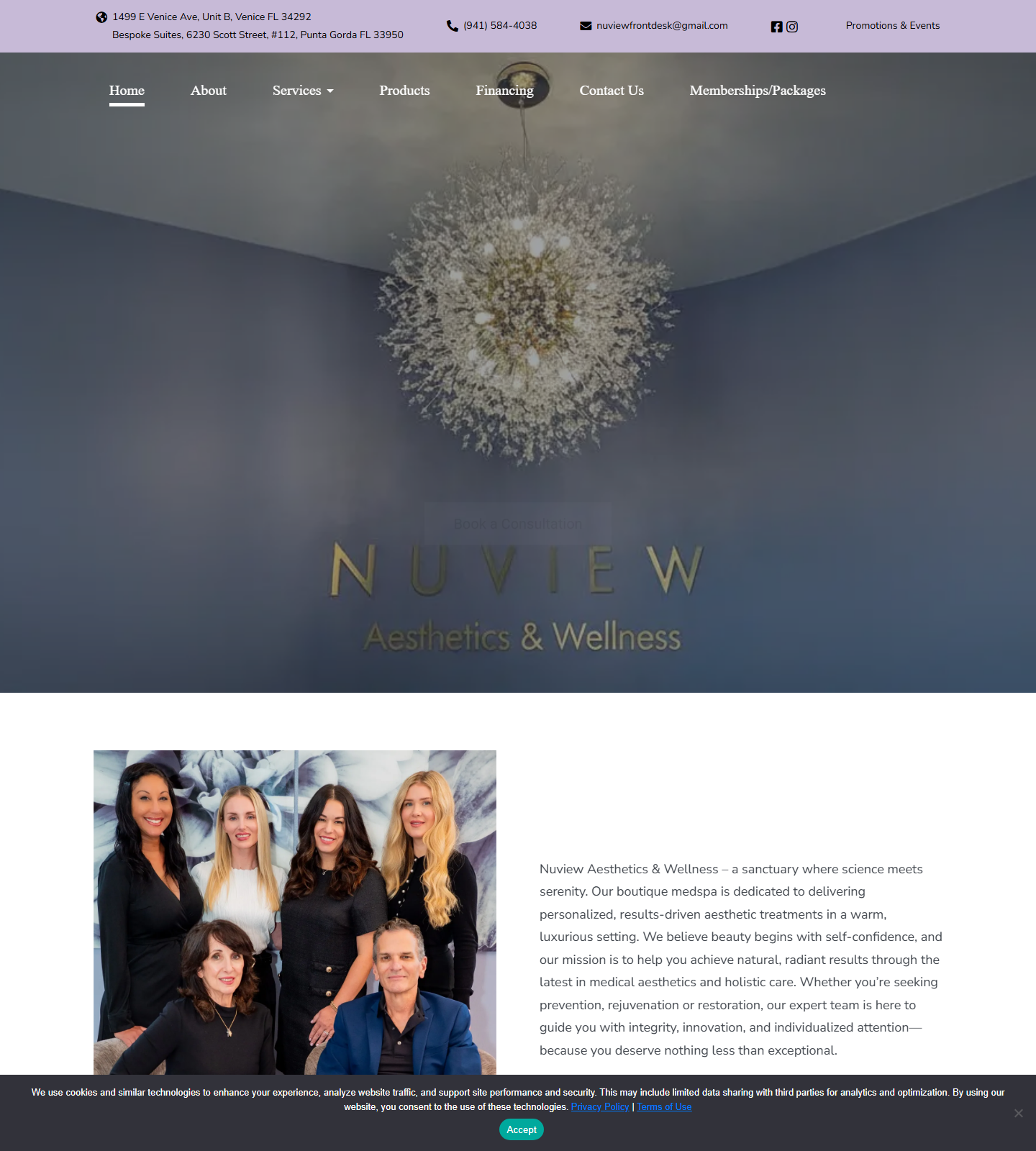 Nuview Aesthetics & Wellness — Nuview Aesthetics & Wellness website homepage (Punta Gorda, FL plastic & cosmetic surgery)
