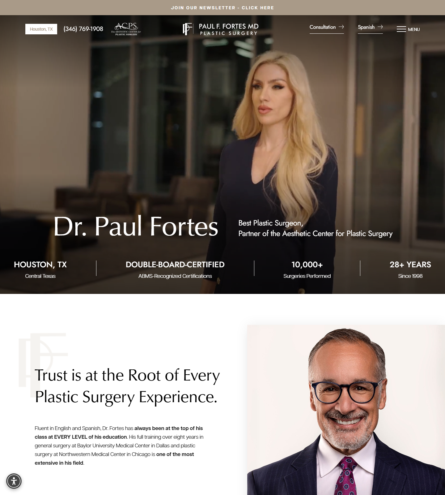 Paul F. Fortes MD Plastic Surgery — Paul F. Fortes MD Plastic Surgery website homepage (Houston, TX plastic & cosmetic surgery)