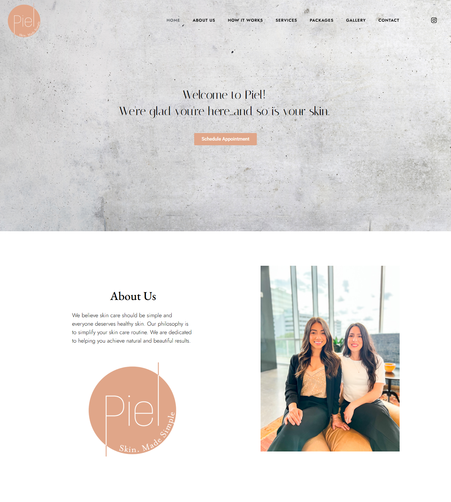 Piel Co — Piel Co website homepage (Houston, TX plastic & cosmetic surgery)