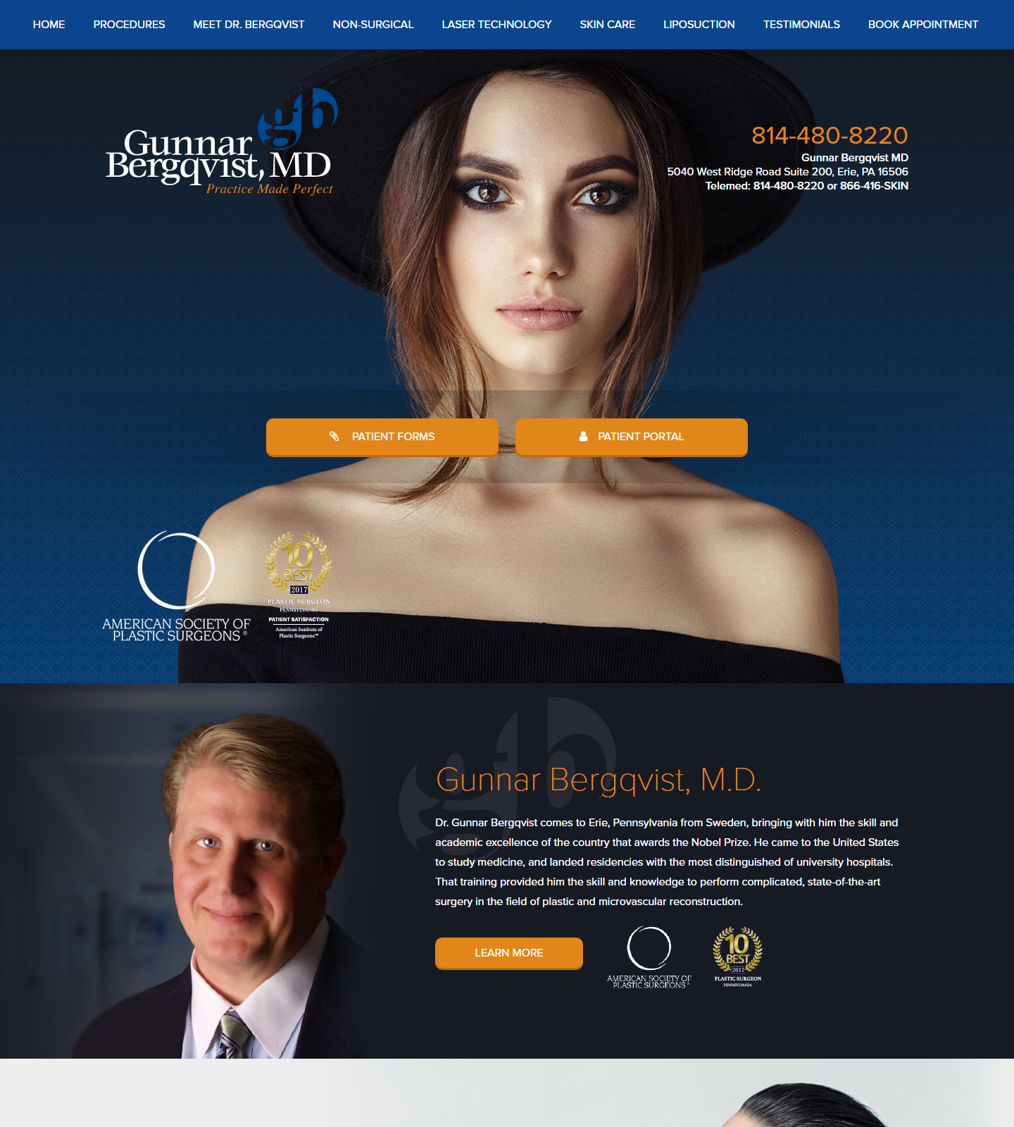 Plastic Surgery Center of Naples — Plastic Surgery Center of Naples website homepage (Naples, FL plastic & cosmetic surgery)
