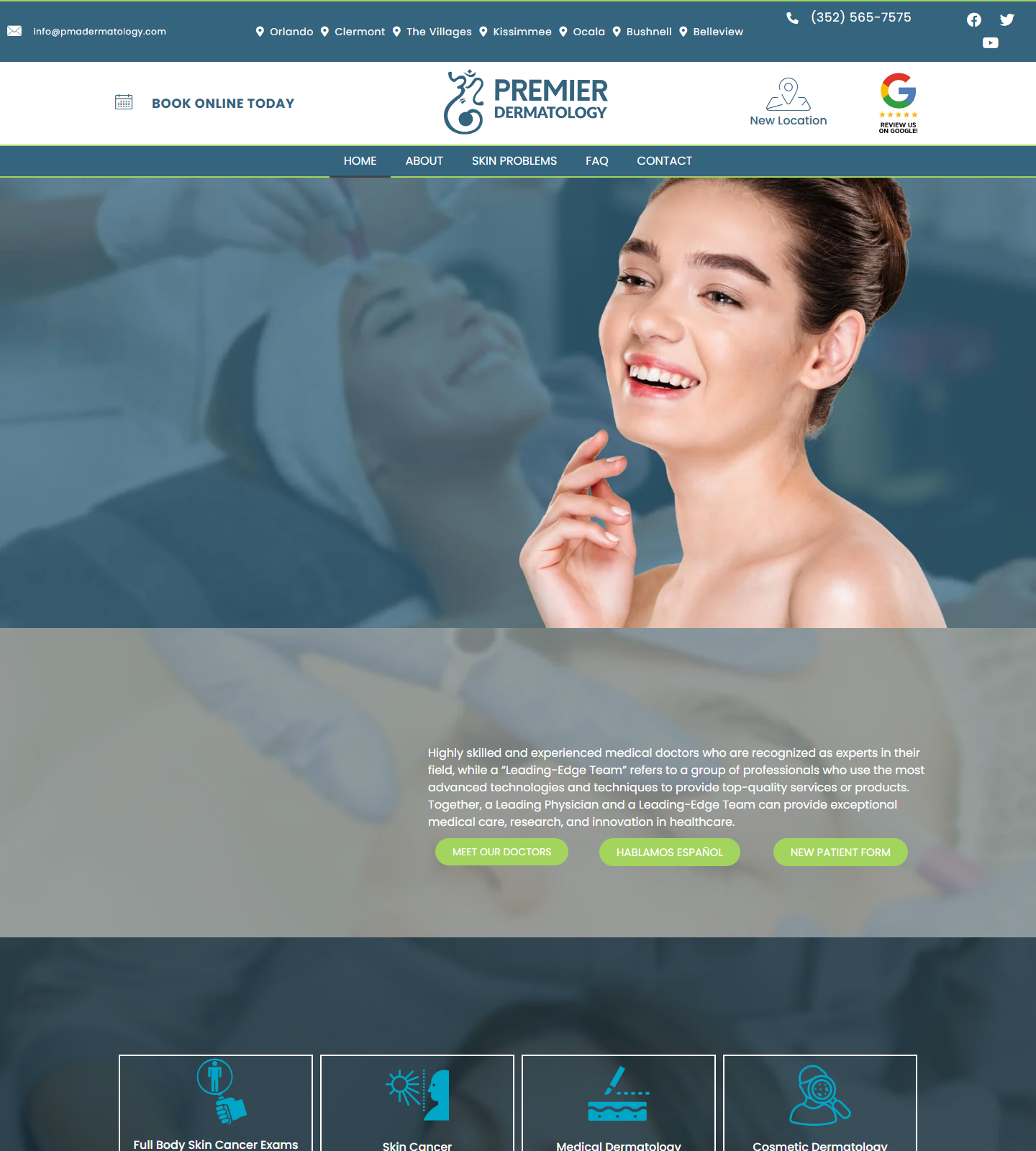 Premier Dermatology — Premier Dermatology website homepage (Orlando, FL)