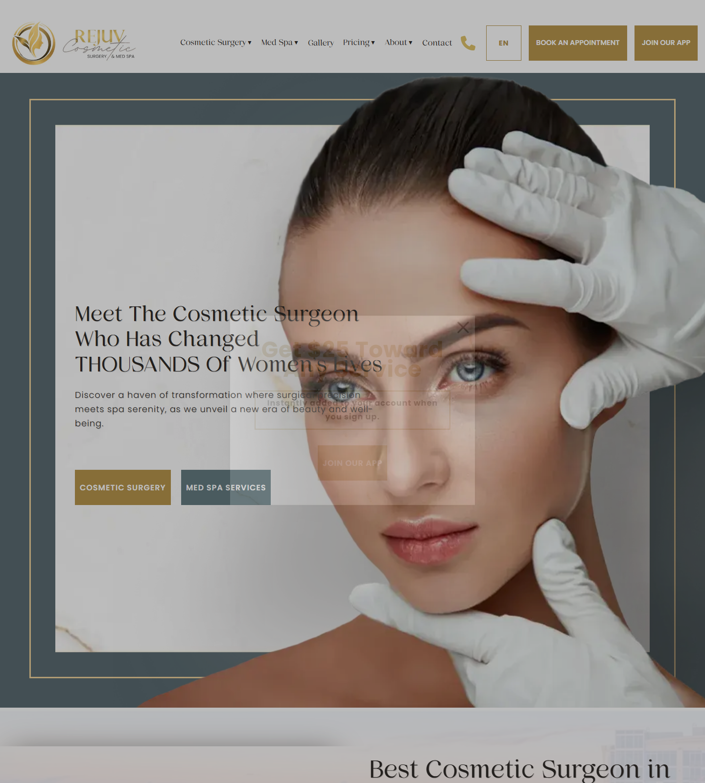 Rejuv Cosmetic Surgery & Med Spa — Rejuv Cosmetic Surgery & Med Spa website homepage (Orlando, FL)