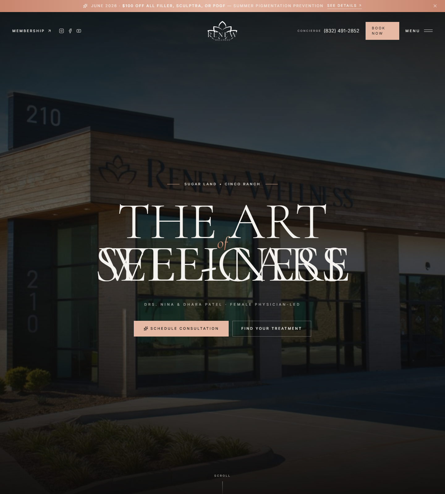 Renew Wellness Center - Sugar Land — Renew Wellness Center - Sugar Land website homepage (Sugar Land, TX plastic & cosmetic surgery)