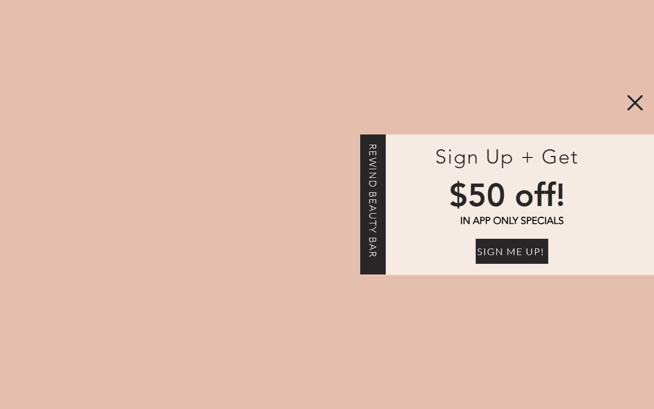 Rewind Beauty Bar — Rewind Beauty Bar website homepage (Fort Myers, FL plastic & cosmetic surgery)
