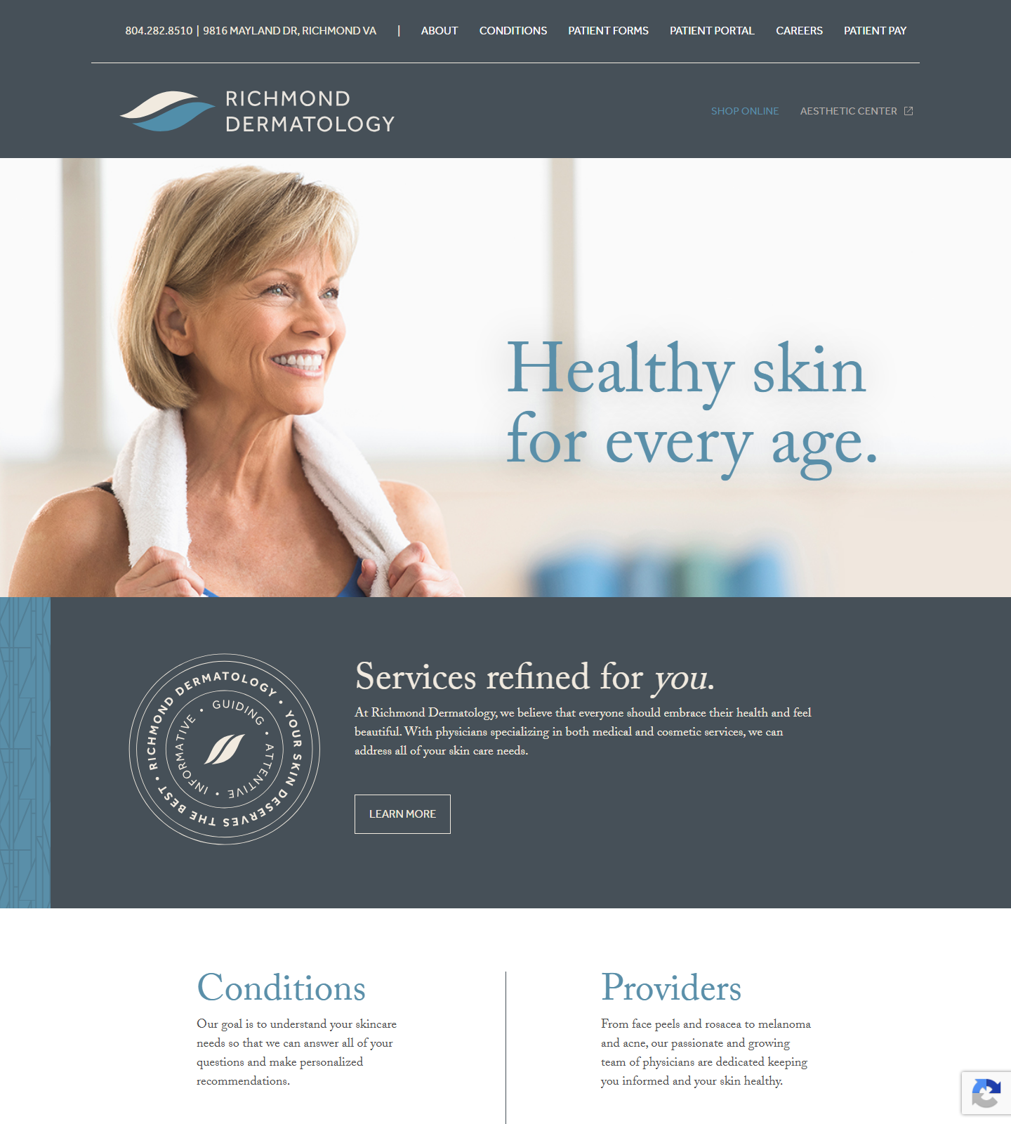 Richmond Dermatology — Richmond Dermatology website homepage (Richmond, VA)