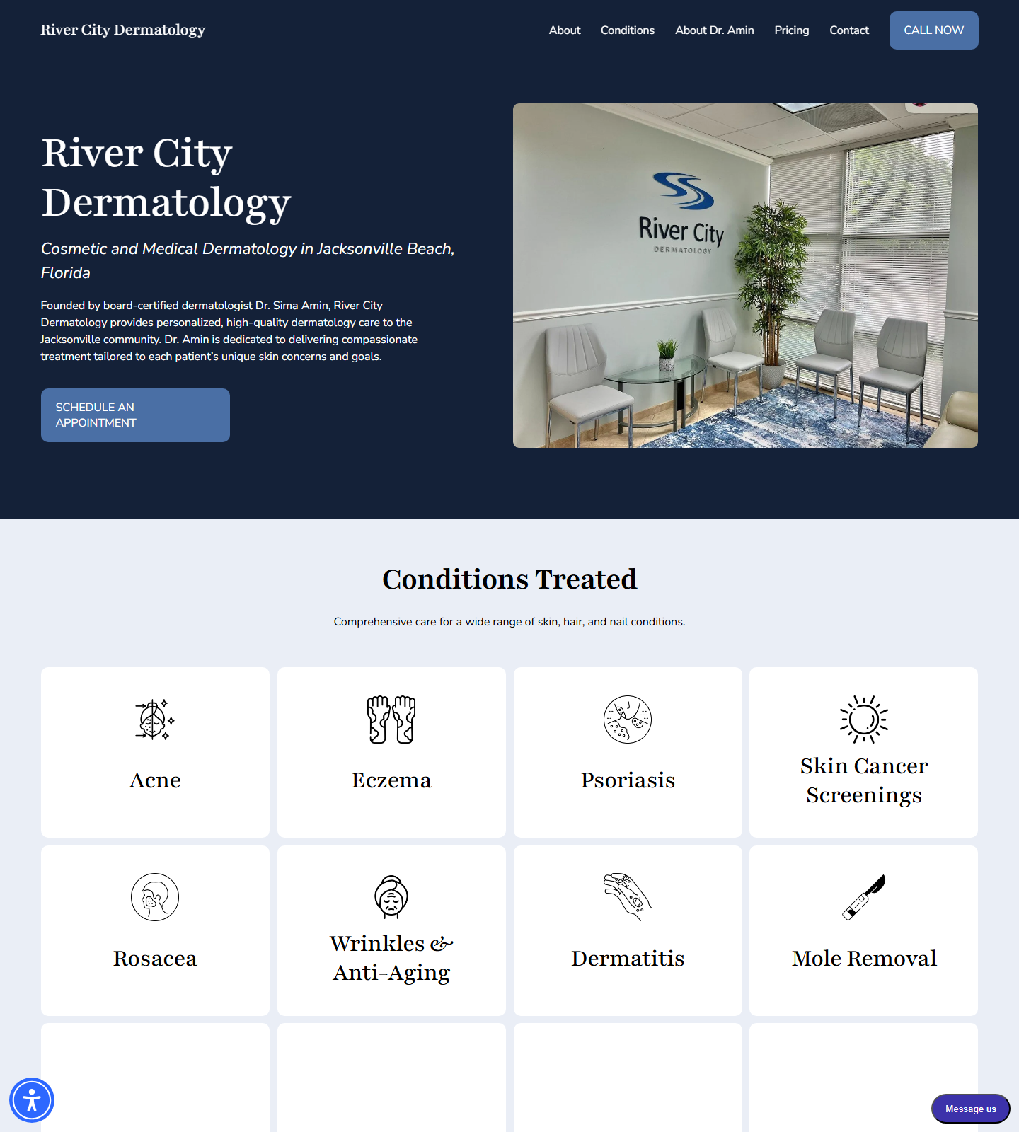 River City Dermatology — River City Dermatology website homepage (Jacksonville Beach, FL)