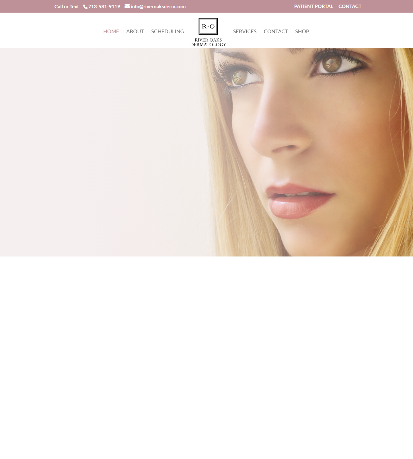 River Oaks Dermatology — River Oaks Dermatology website homepage (Houston, TX plastic & cosmetic surgery)